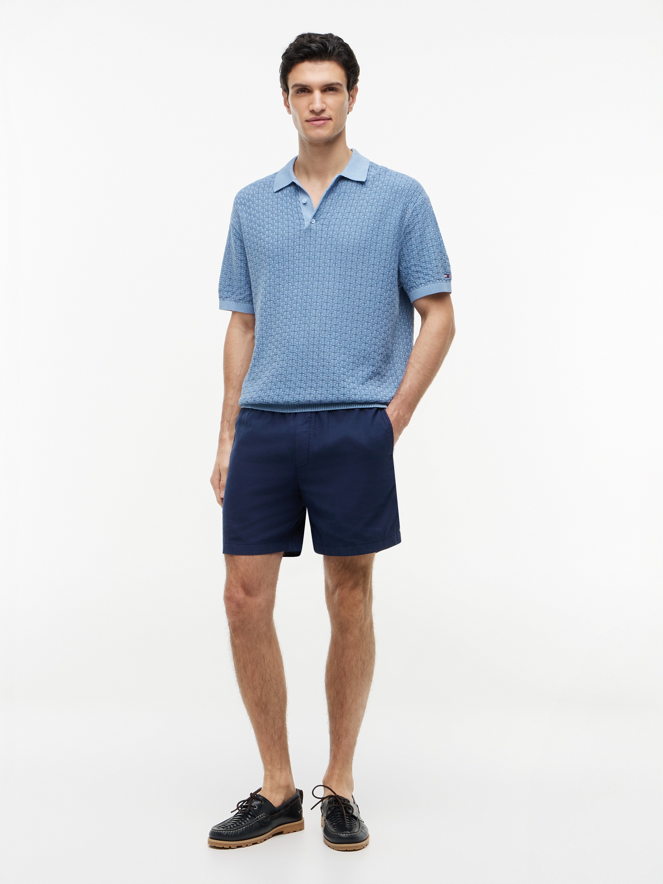 Tommy Hilfiger Short »DOVER 6" PO CO LYOCELL GMD«  lavé, avec entrejambe de 15 cm, ceinture élastique
