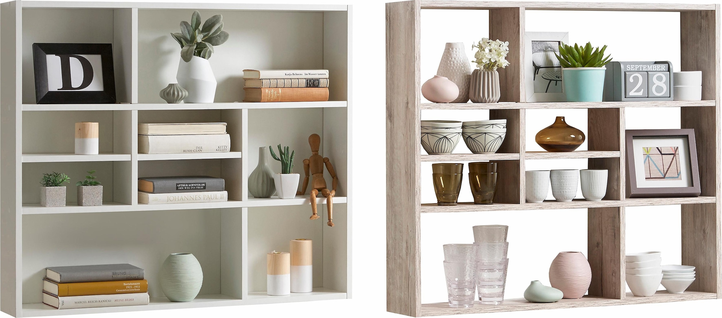 FMD Wandregal »Mika« Regal mit vielen Ablageflächen, 90 cm breit, 78,2 cm hoch