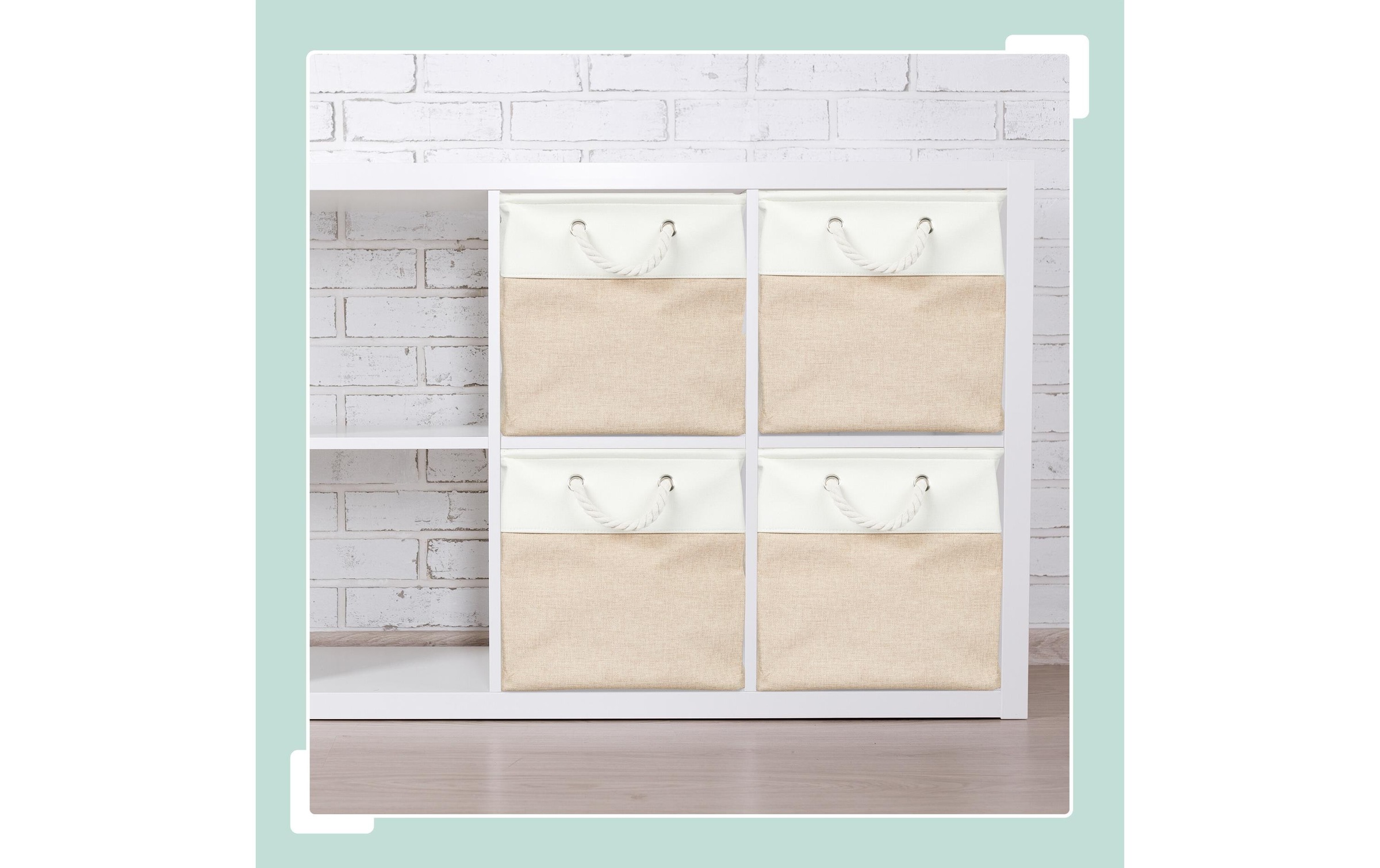 relaxdays Aufbewahrungsbox »Leinen 4 Stück«