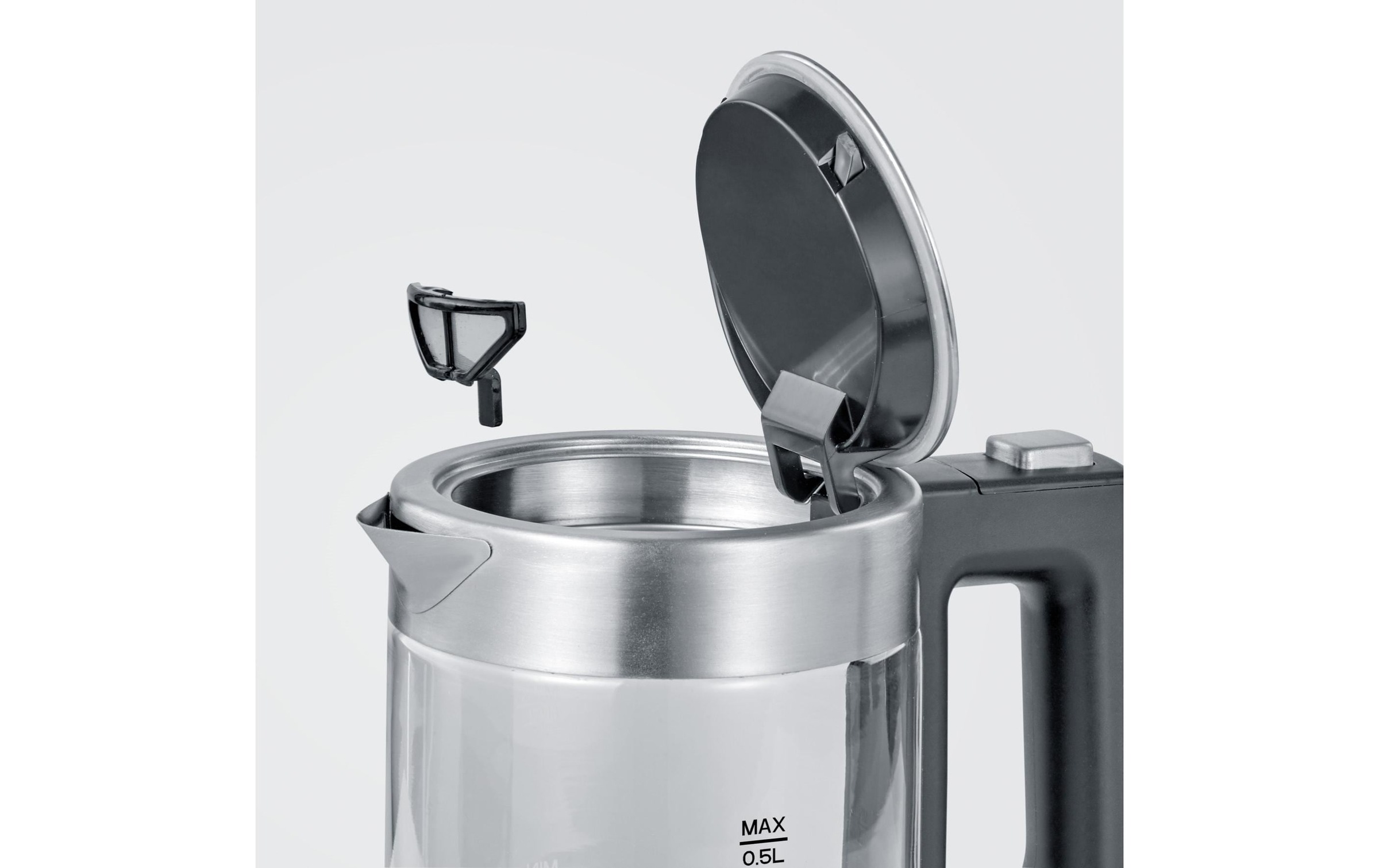 Severin Wasserkocher »WK 3472 0.5 l, Grau/Silber«, 0,5 l, 1100 W