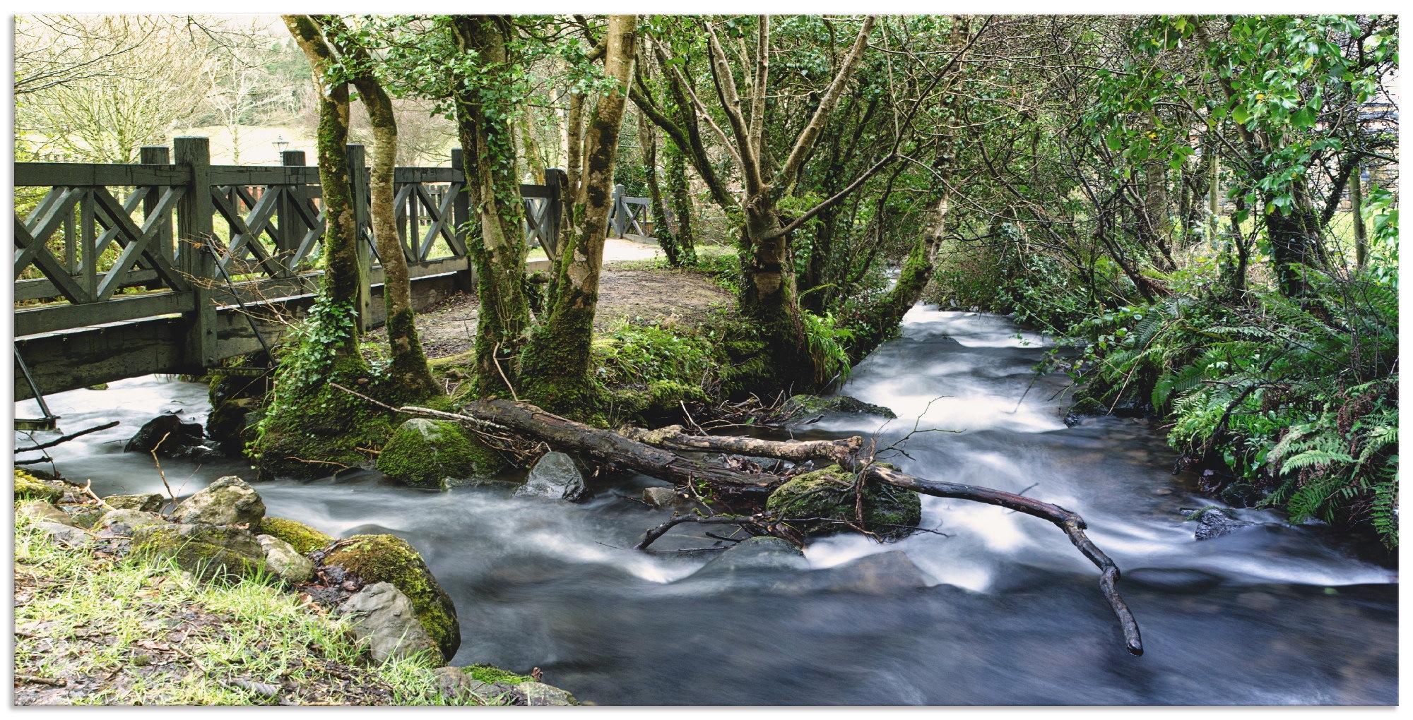 Image of Artland Wandbild »Wilde Wasser«, Gewässer, (1 St.), in vielen Grössen & Produktarten - Alubild / Outdoorbild für den Aussenbereich, Leinwandbild, Poster, Wandaufkleber / Wandtattoo auch für Badezimmer geeignet bei Ackermann Versand Schweiz