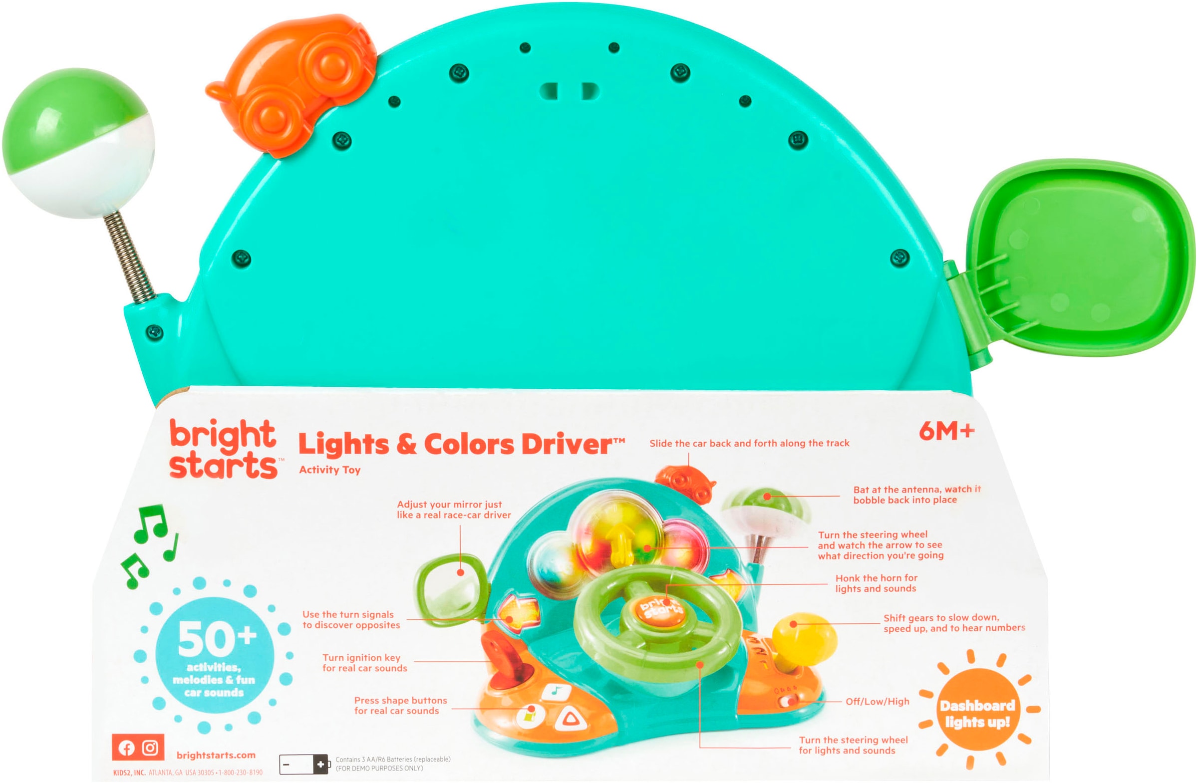Bright Starts Lernspielzeug »Lights & Colors Driver™« mit Licht und Sound