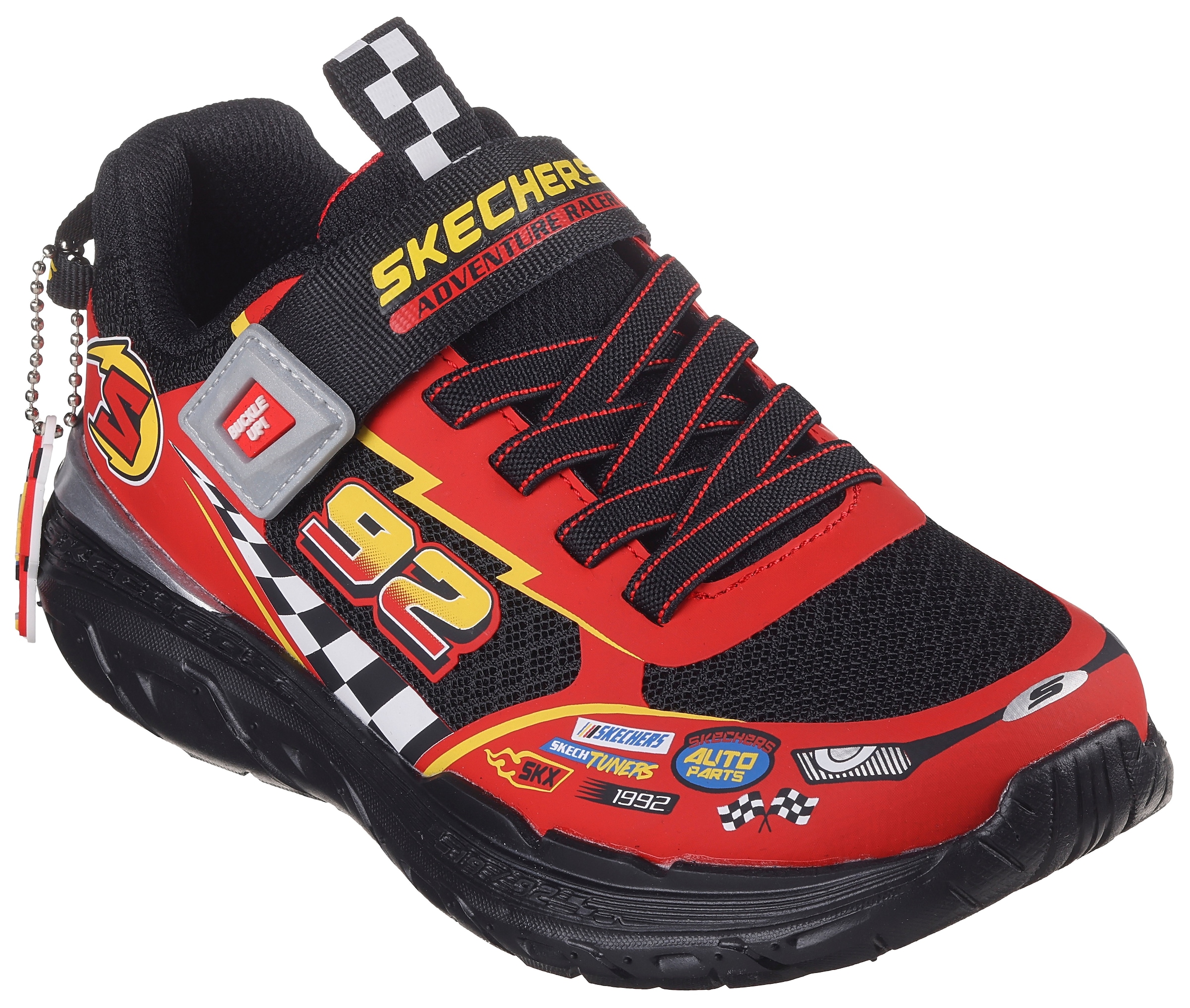 Image of Skechers Sneaker "SKECH TRACKS" Sneaker, Freizeitschuh mit Rennwagen, Grössenschablone zum Download