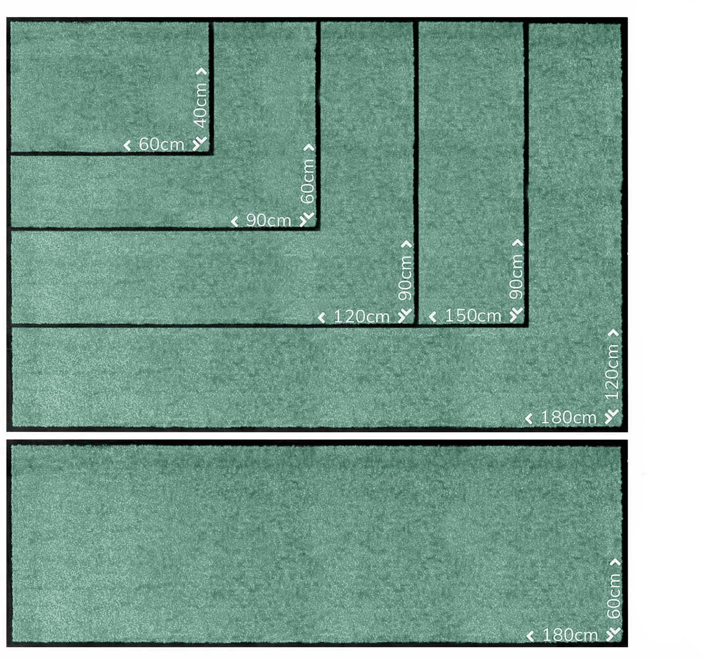 Primaflor-Ideen in Textil Fussmatte »Schmutzfangmatte CLEAN PRO, Made in Belgium«, rechteckig, 8 mm Höhe, Uni-Farben, UV-beständig, strapazierfähig, waschbar
