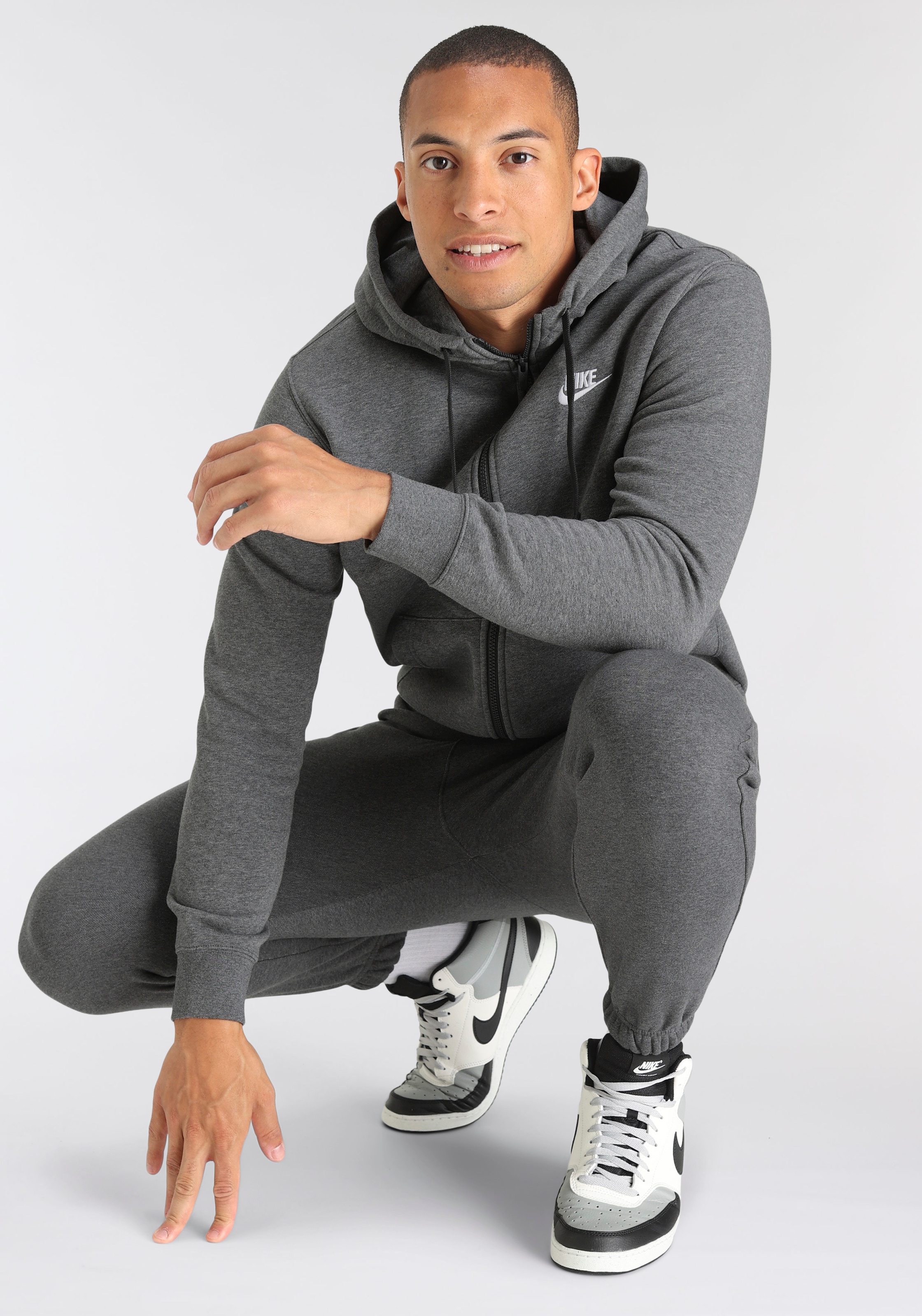 Nike Hoodie« versandkostenfrei ♕ »Club Full-Zip auf Fleece Men\'s Sweatjacke Sportswear