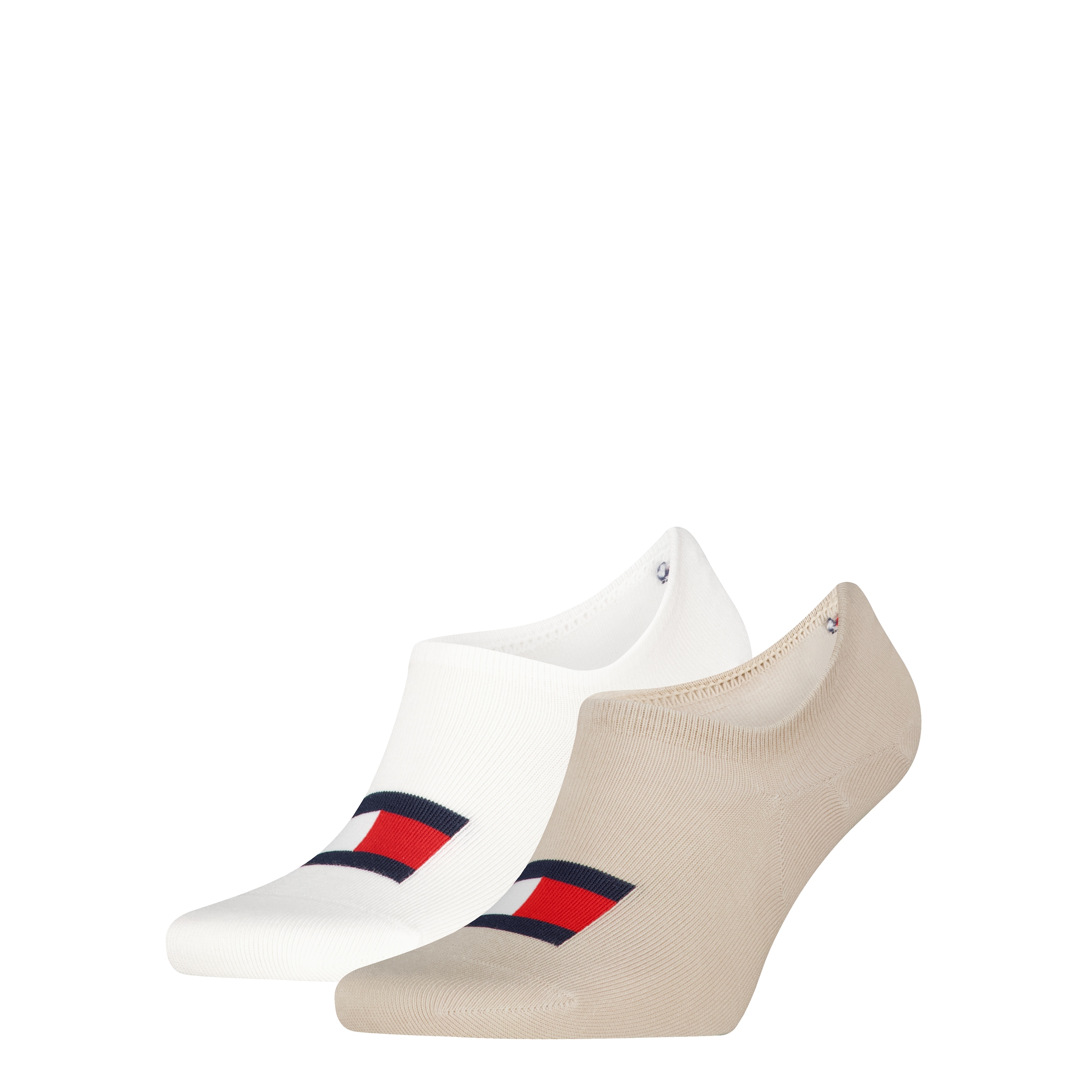 Image of Tommy Hilfiger Füsslinge "TH UNI TJ FOOTIE 2P FLAG" 2 Paar, Mit grossem Flag-Label vorn