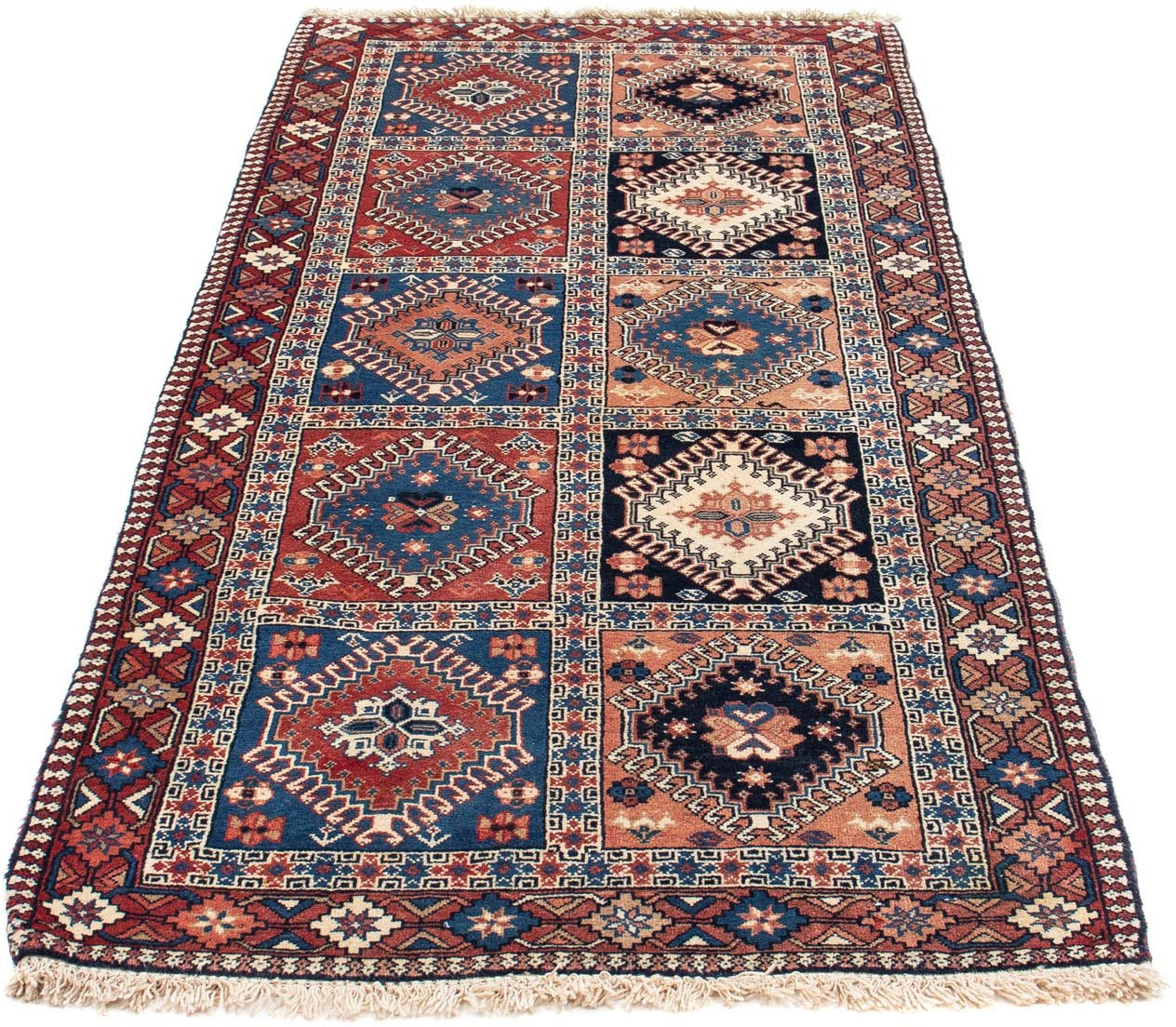 Image of morgenland Hochflor-Läufer »Yalameh Medaillon Rosso scuro 210 x 83 cm«, rechteckig, 1 mm Höhe, Handgeknüpft bei Ackermann Versand Schweiz