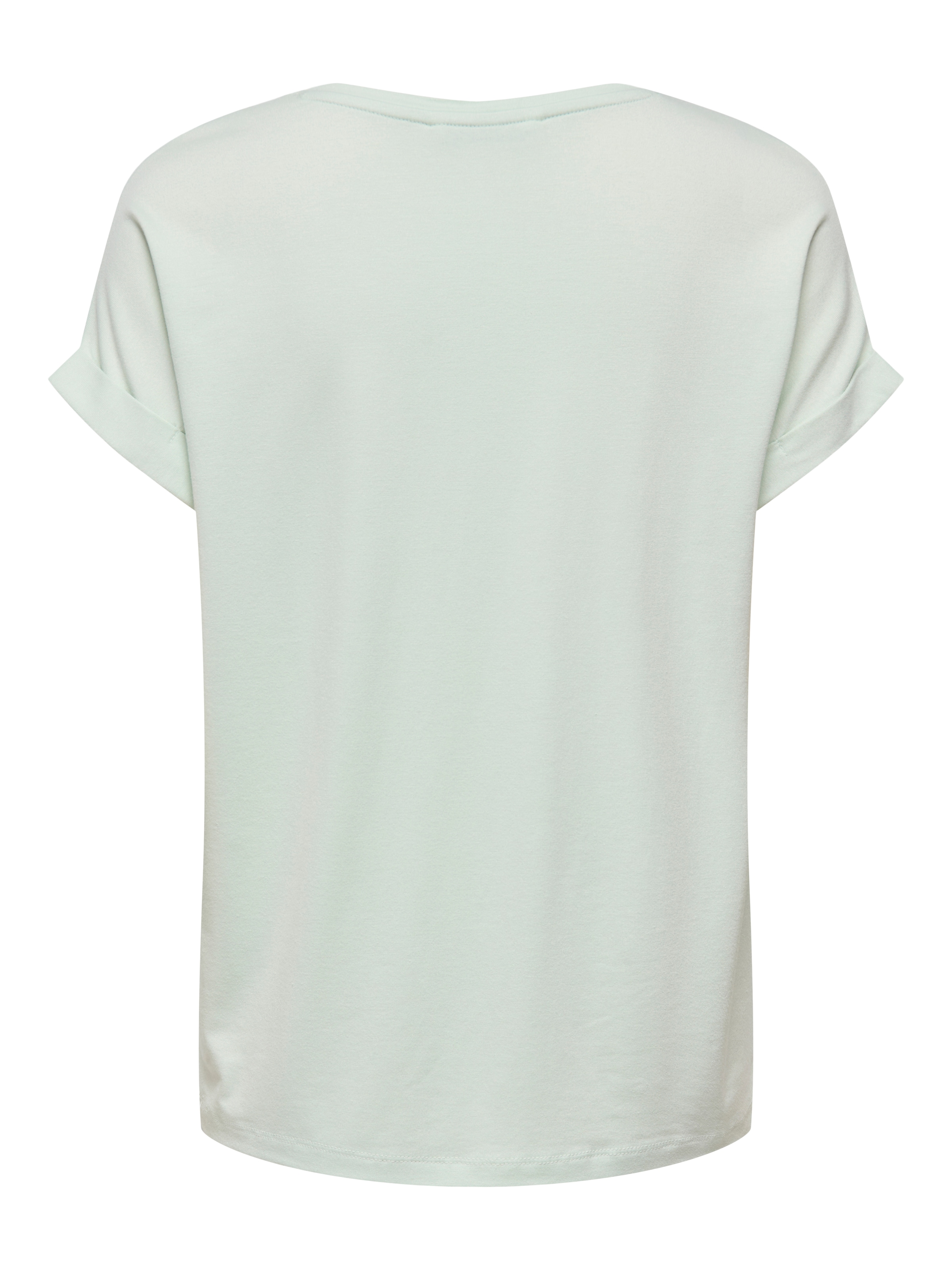 ONLY »ONLMOSTER – T-Shirt mit melierter Optik und elastischem Material« meliert, casual, lässig geschnitten, Viskosemischung, Rundhals