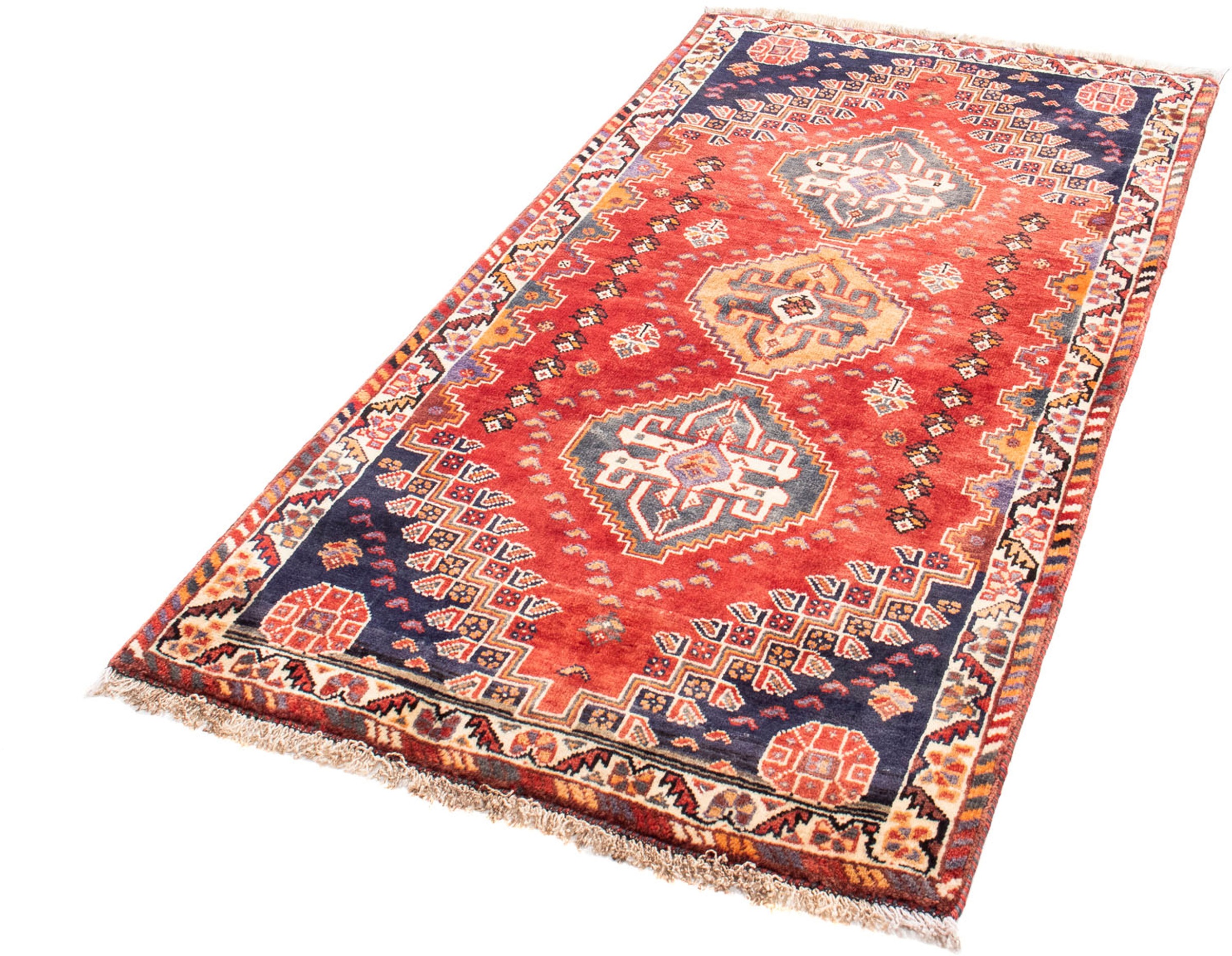 Image of morgenland Orientteppich »Perser - Nomadic - 165 x 84 cm - rot«, rechteckig, 10 mm Höhe, Wohnzimmer, Handgeknüpft, Einzelstück mit Zertifikat bei Ackermann Versand Schweiz