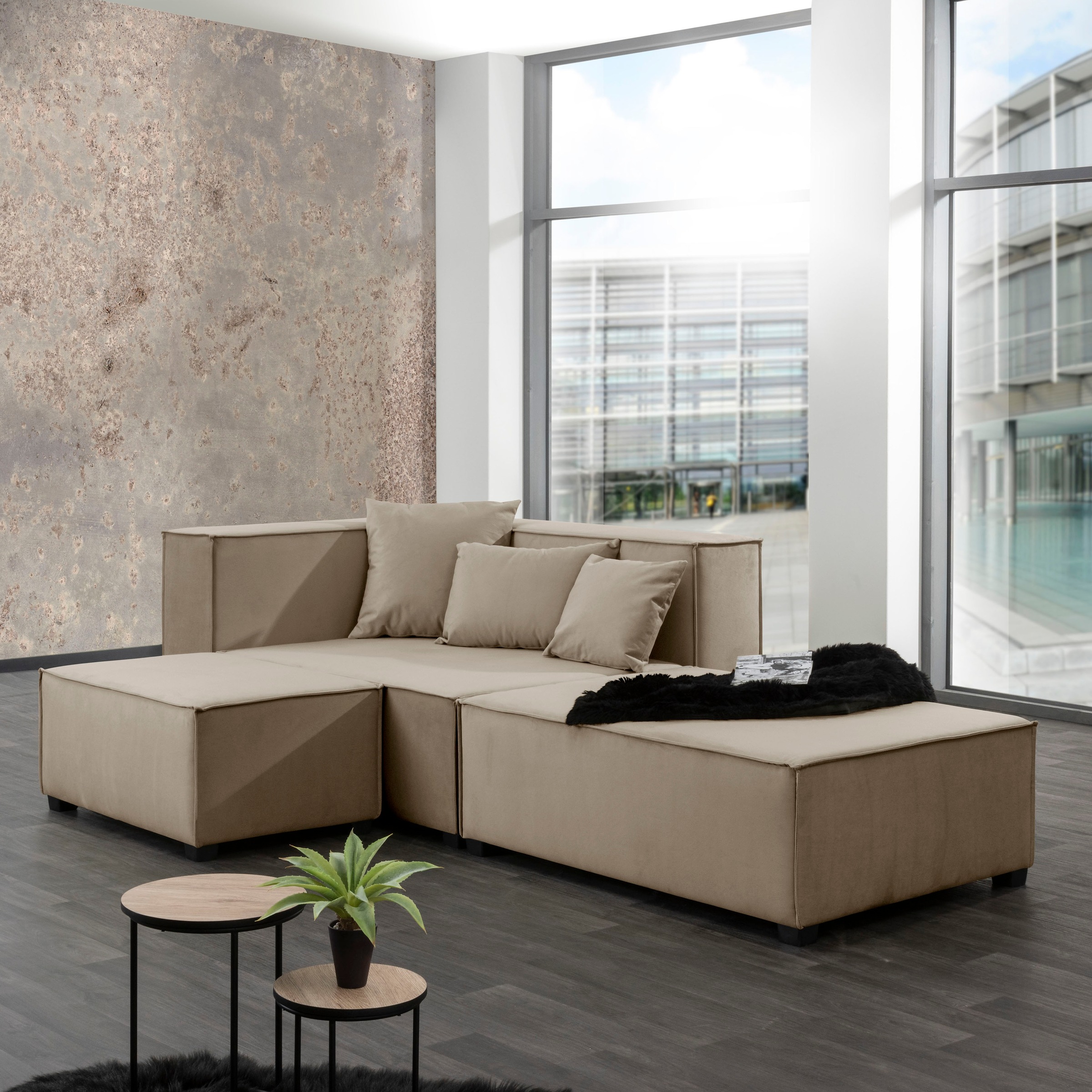 Image of Max Winzer® Wohnlandschaft »MOVE«, (Set), Sofa-Set 08 aus 5 Sitz-Elementen, inklusive 3 Zierkissen, individuell kombinierbar bei Ackermann Versand Schweiz