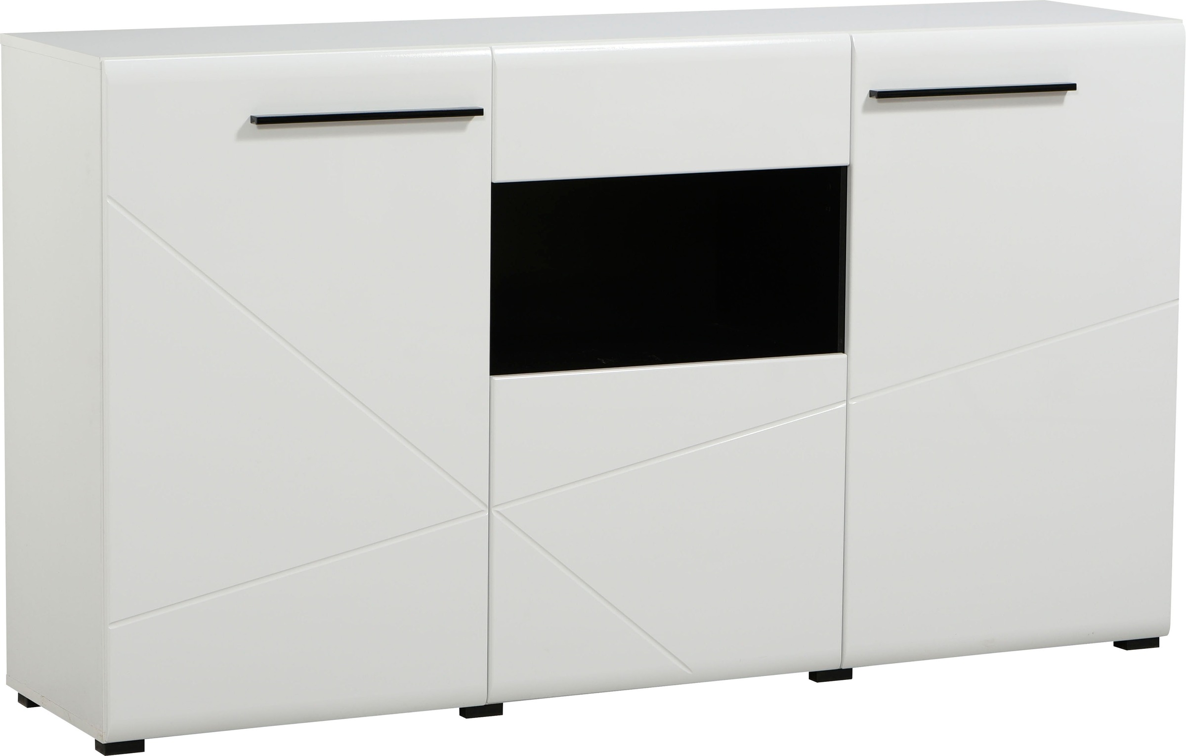 INOSIGN Wohnwand »Trentino«, (Set, 5 St.), inkl. Vitrine, Lowboard, Highboard, Wandregal und Kommode