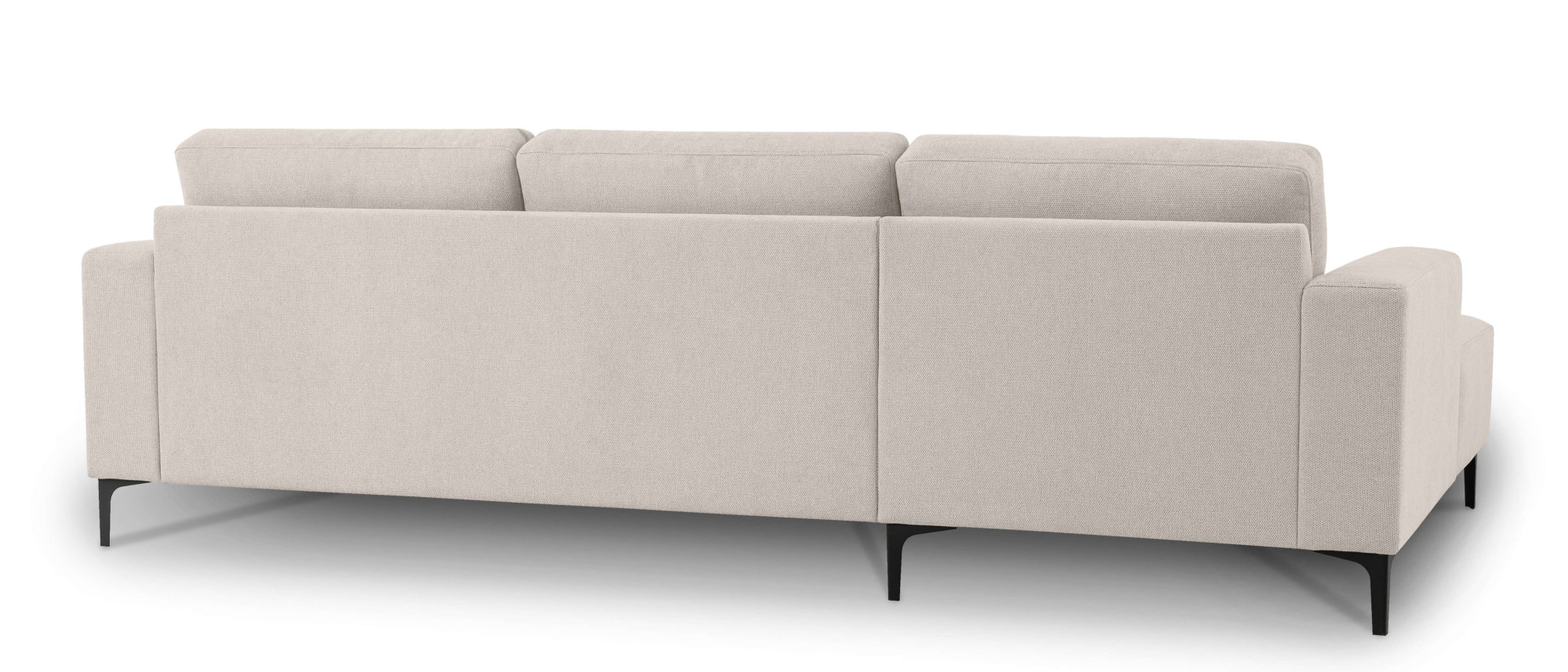 Home affaire Ecksofa »Tournon, L-Form, Breite 262 cm, Webstoff, Chenille«, Designsofa im nordischen Stil, Wellenunterfederung, Metallfüsse