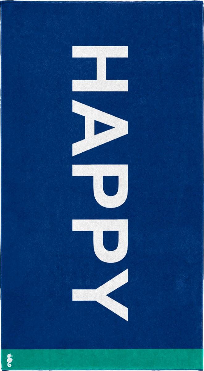 Image of Seahorse Strandtuch »Happy«, (1 St.), mit Schriftzug bei Ackermann Versand Schweiz