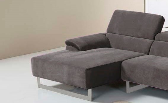 Egoitaliano Ecksofa »Malika, edel und bequem, Designsofa mit hochwertigen Bezügen, L-Form« mit Recamiere, inkl. Kopfteilverstellung und chromfarbenen Metallfüssen