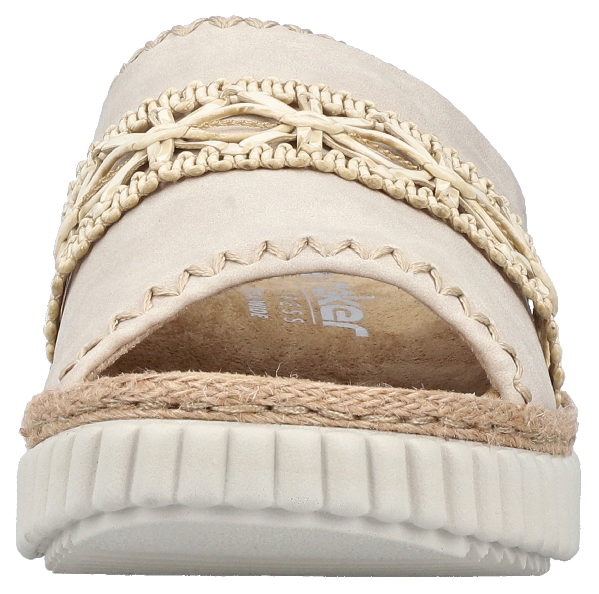 Rieker Pantolette  Sommerschuh, Strandschuh, Urlaubschuh, Hausschuh mit softer Innensohle