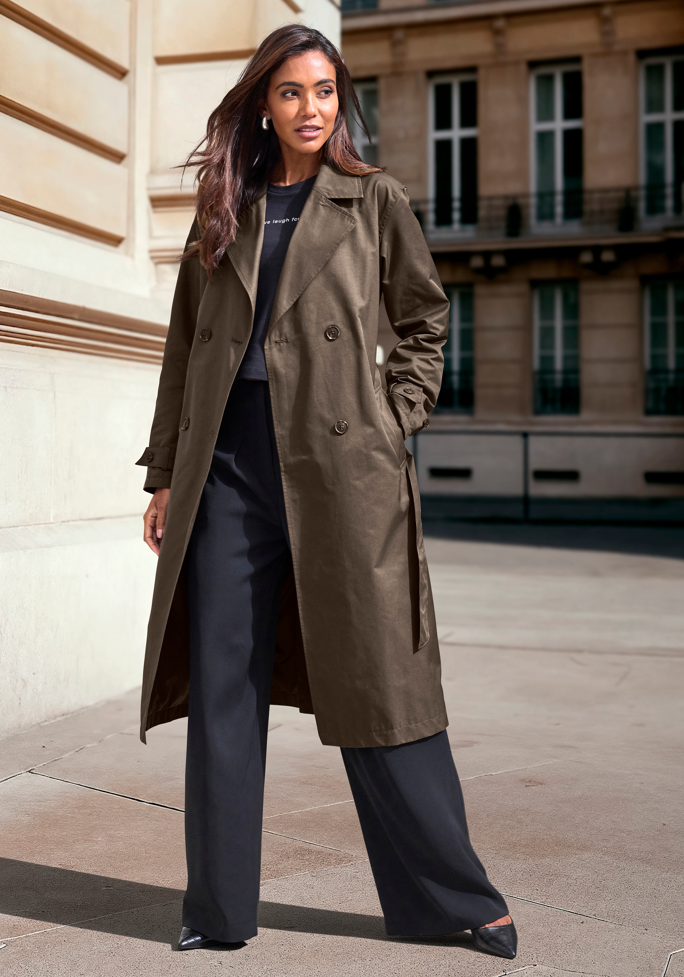 French Connection Trench-coat Trenchcoat im Blouson-Style