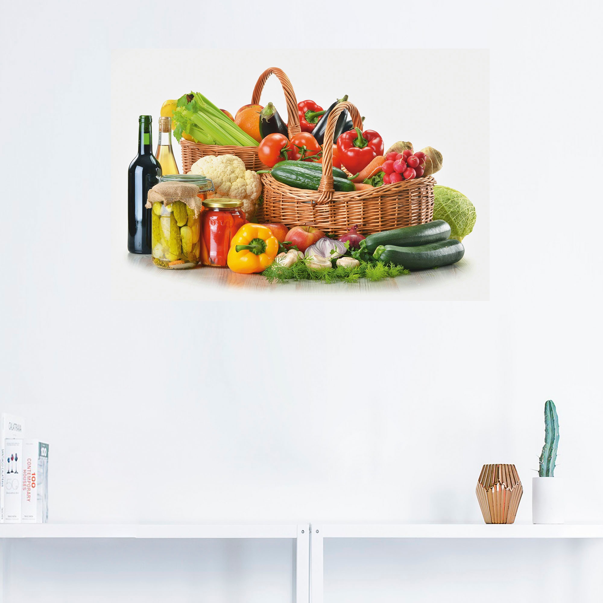 Artland Wandbild »Gemüse Stillleben II«, Lebensmittel, (1 St.), als Poster, Wandaufkleber in verschied. Grössen