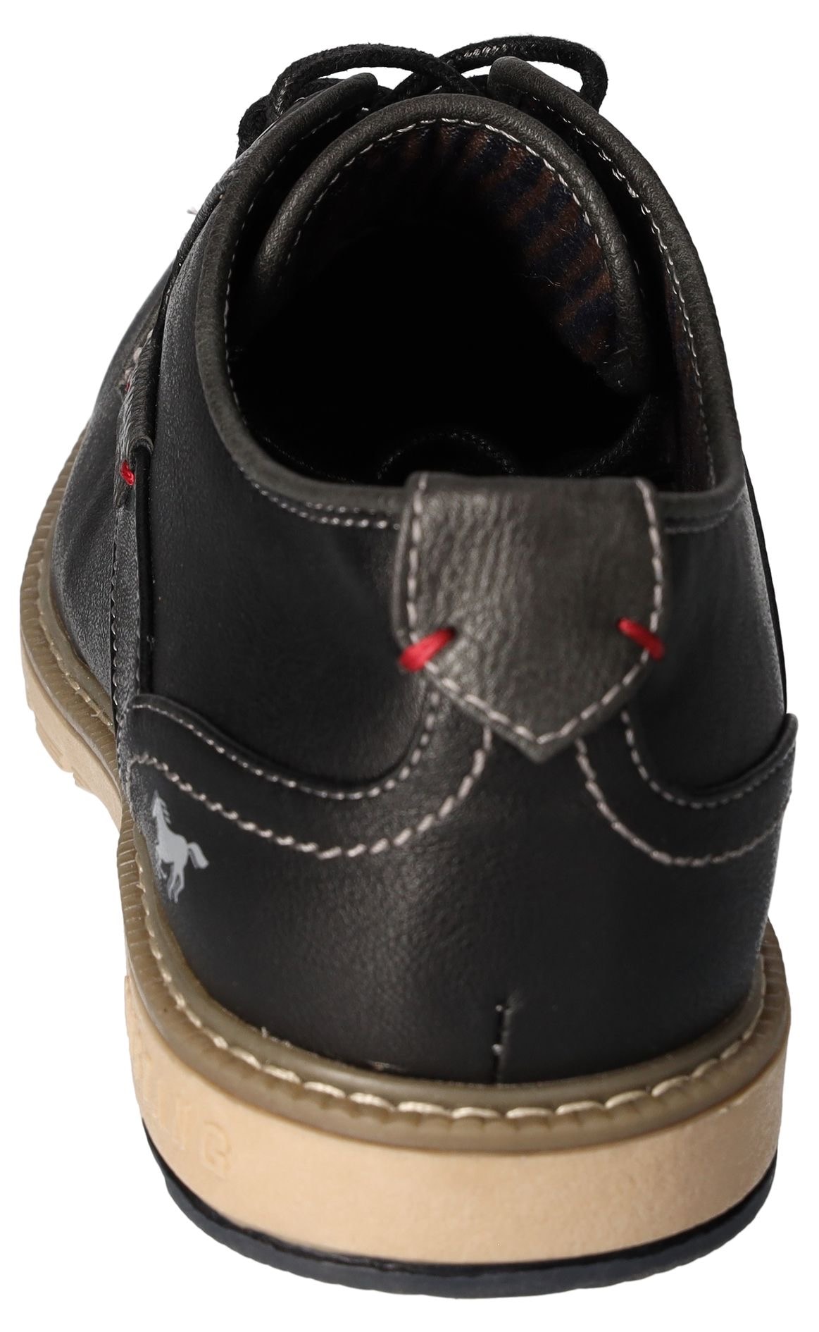 Mustang Shoes Schnürschuh, Freizeitschuh, Halbschuh, Schnürschuh mit Logoschriftzug