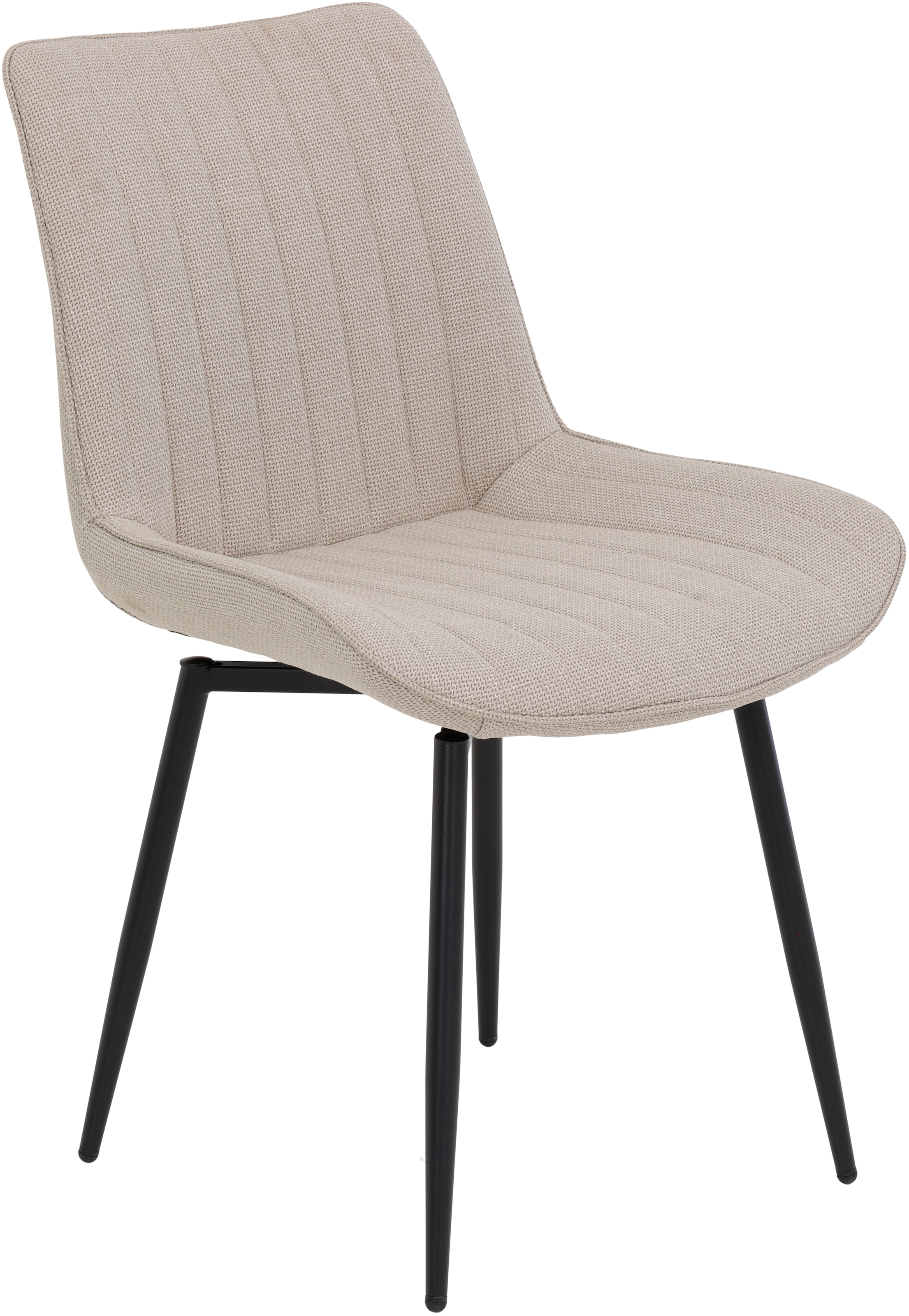 HELA Drehstuhl »Vierfussstuhl BERGEN«, (Set), 2 St., Webstoff, Esszimmerstuhl, XL-Sitzbreite, 360° drehbar