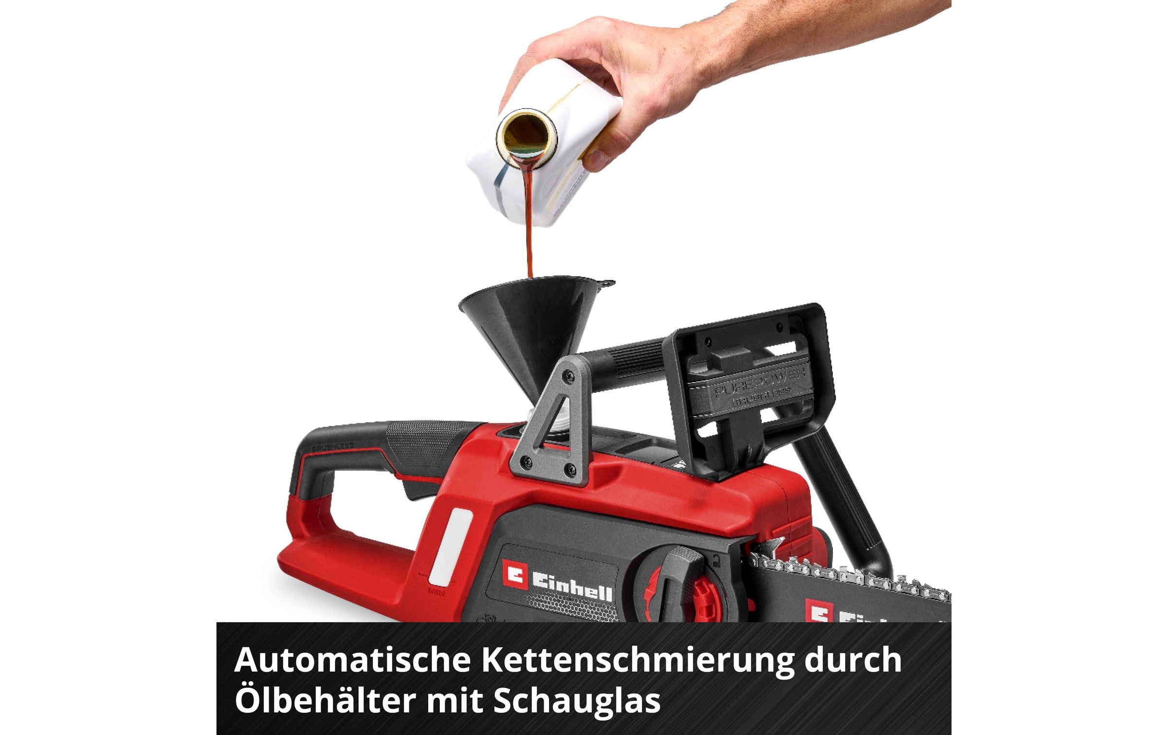Einhell Akku-Kettensäge »Einhell GE-LC 18/25 Li BL-Solo Akku, bürstenlos, 25 cm«