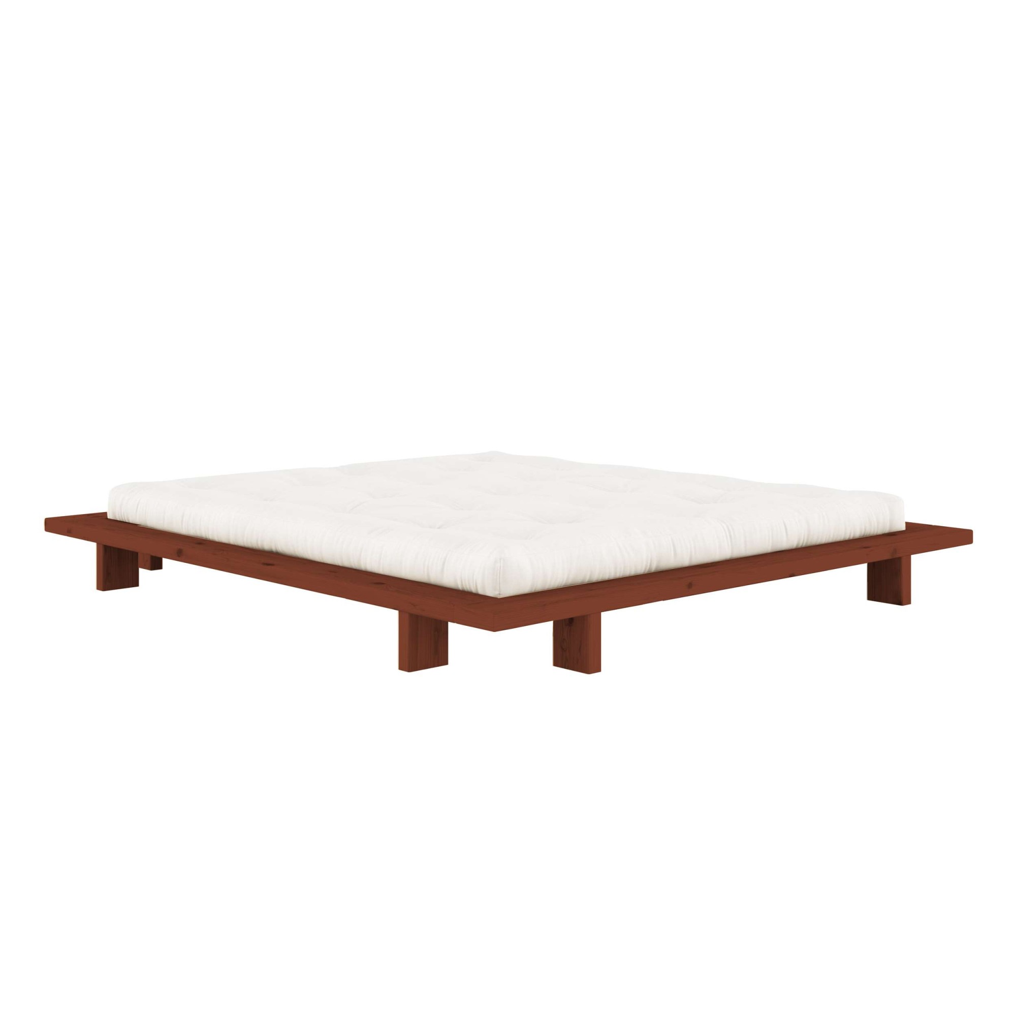 Karup Design Futonbett "Bettgestell JAPAN BED Futonbett aus FSC-zertifiziertem Massivholz" Mit Lattenrost, zeitlos, bequem & in mehreren Farben und Größen erhältlich