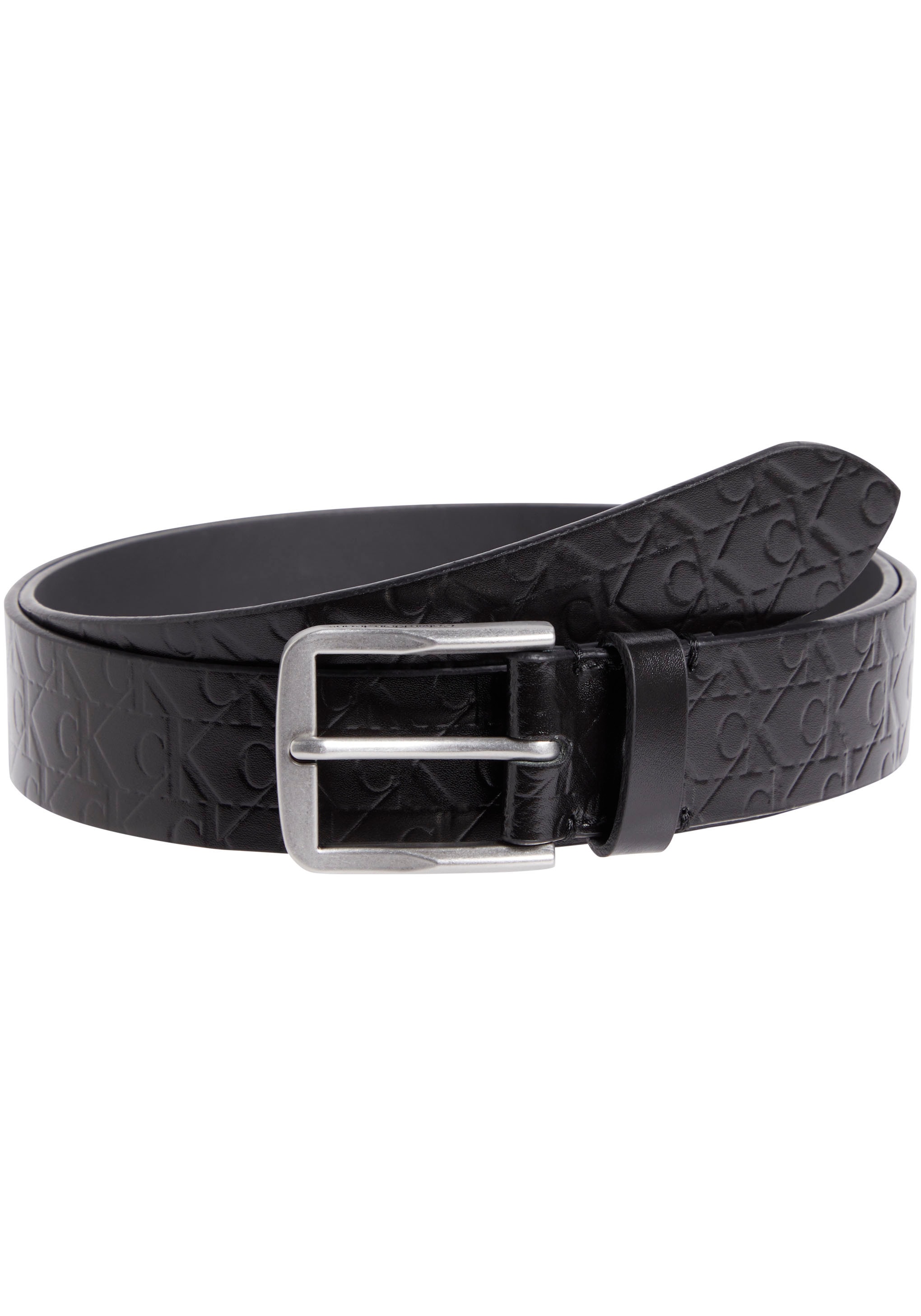 Calvin Klein Jeans Ledergürtel »CLASSIC FLAT LTHR BELT 35MM AOP«