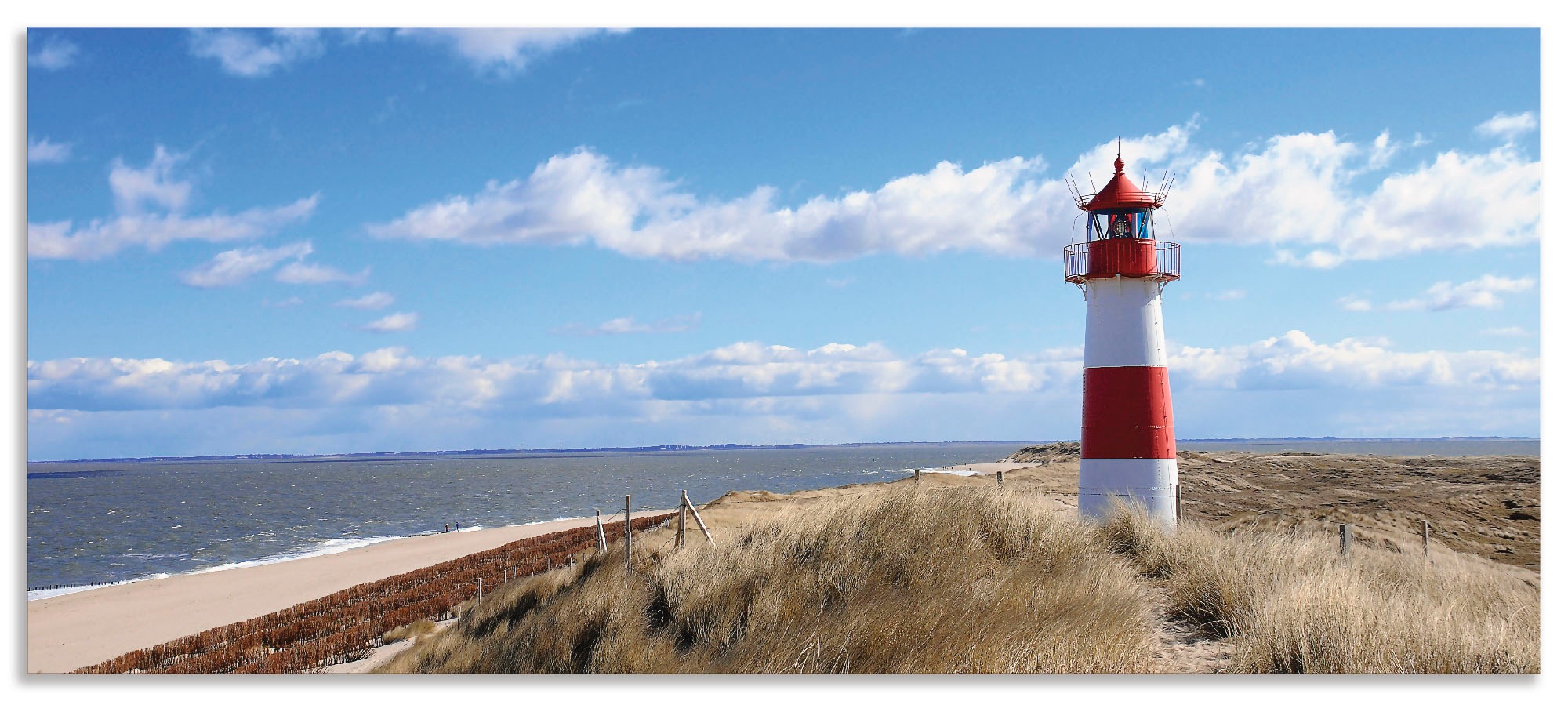Image of Artland Küchenrückwand »Leuchtturm Sylt«, (1 tlg.), selbstklebend in vielen Grössen - Spritzschutz Küche hinter Herd u. Spüle als Wandschutz vor Fett, Wasser u. Schmutz - Rückwand, Wandverkleidung aus Alu bei Ackermann Versand Schweiz