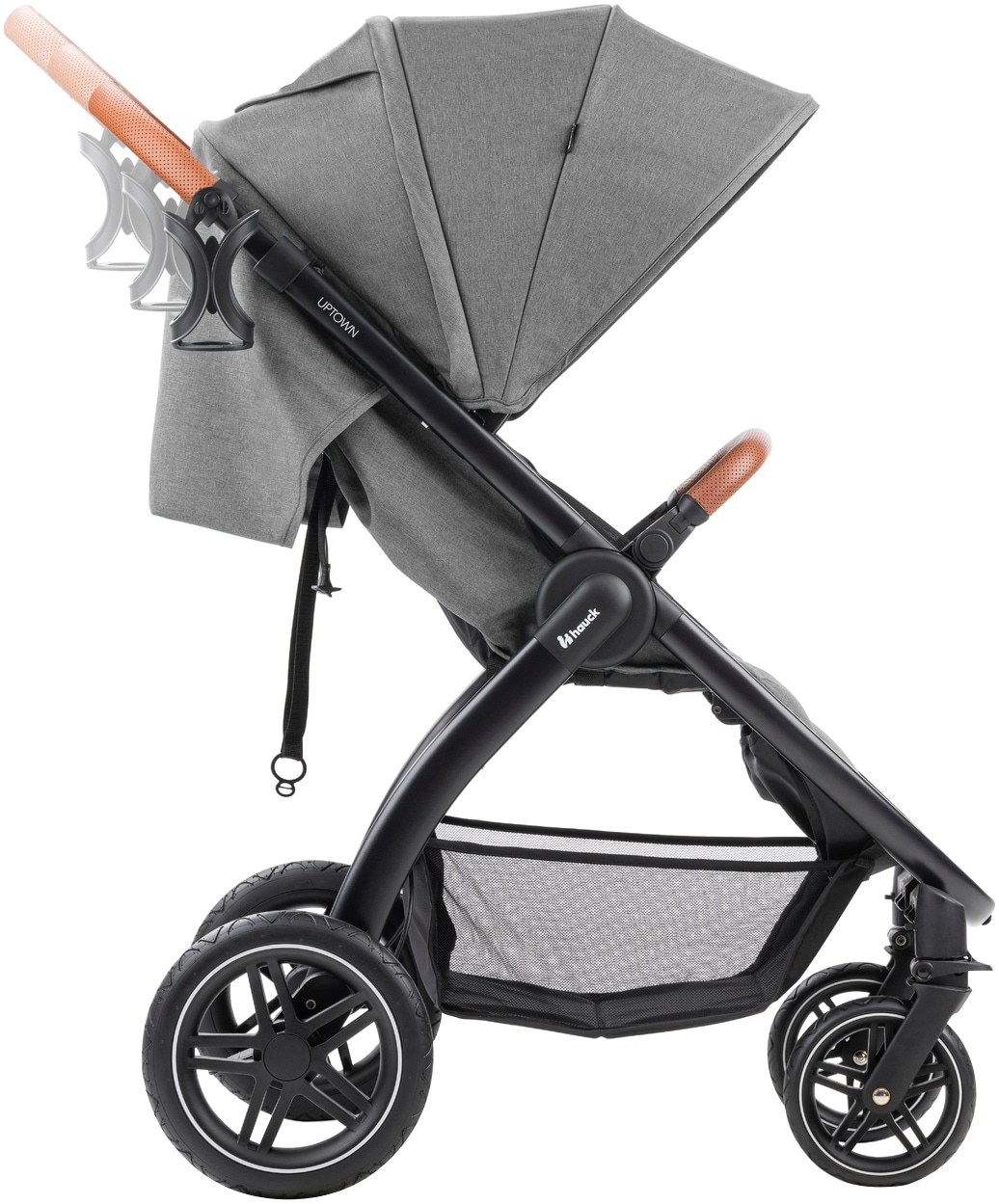Hauck Poussette pour enfants »Uptown, Black Melange Grey« 22 kilos bis 22 kg belastbar