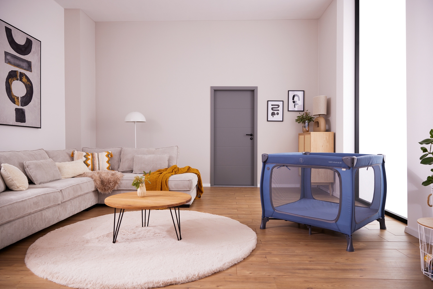 Hauck Lit de voyage pour bébé »Sleep N Play SQ, Set dark blue« inklusive Schaumstoff-Matratze