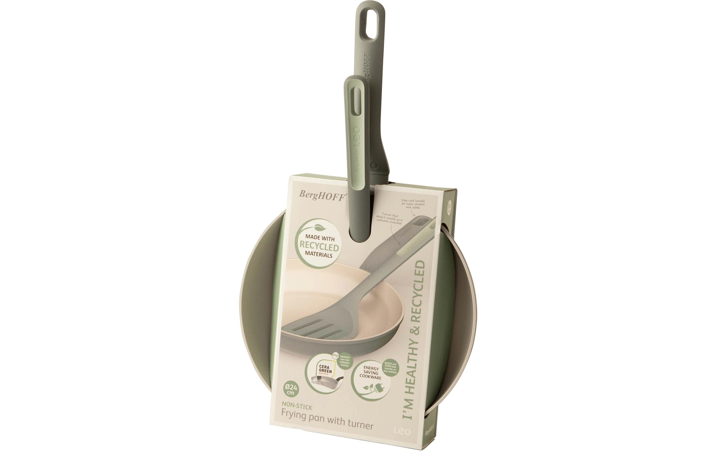 BergHOFF Bratpfanne »Leo Balance 2-teilig, Moonmist 24 cm«