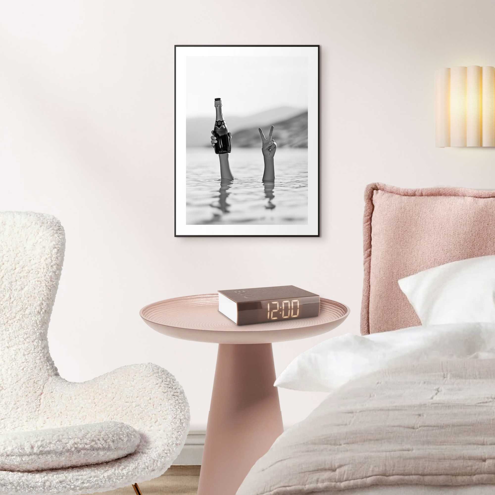 Reinders! Poster »Sea Cheers«, Hobbyraum - Champange - Schwarz-Weiss - MDF - Humor - 30x40 cm