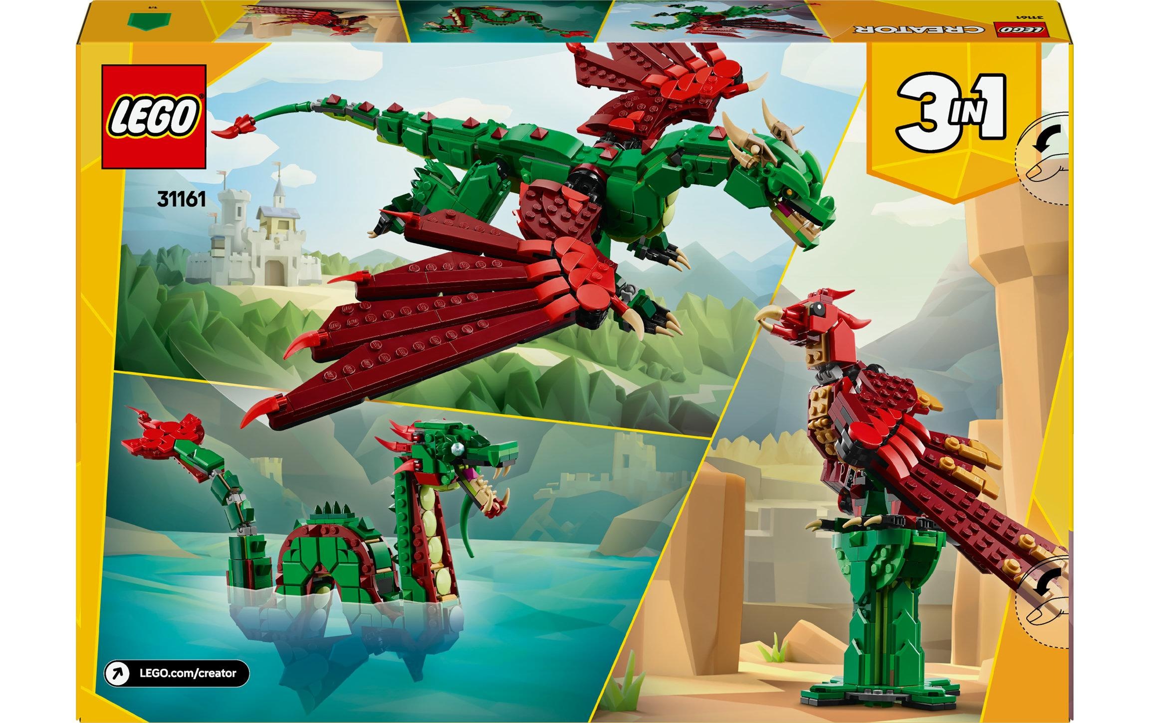 LEGO® Spielbausteine »Creator Grüner Drache 31161«, (715 St.)