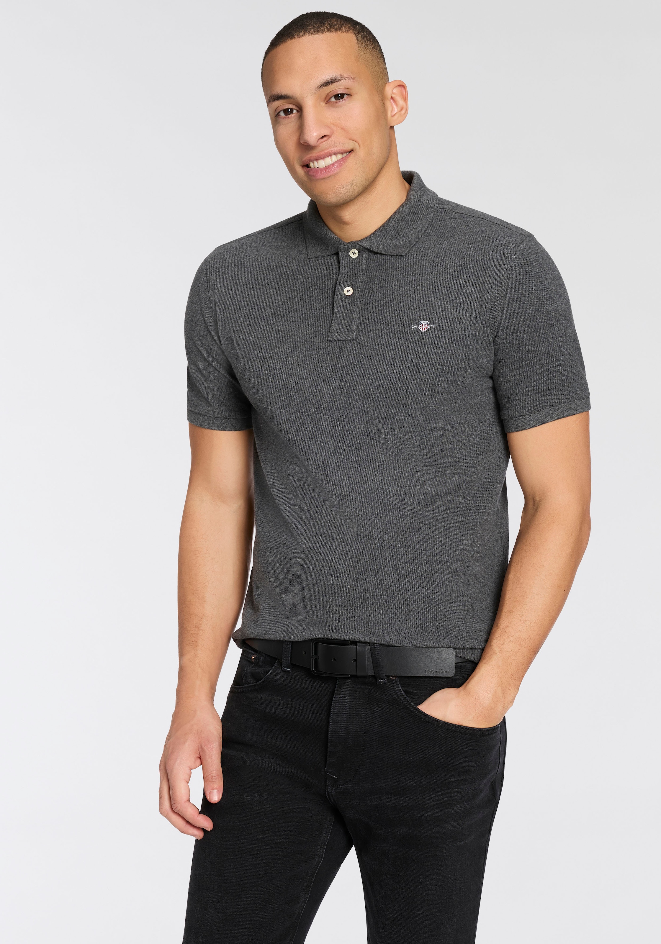 Calvin Klein Ledergürtel »WARMTH BUCKLE« Grössenverstellbar