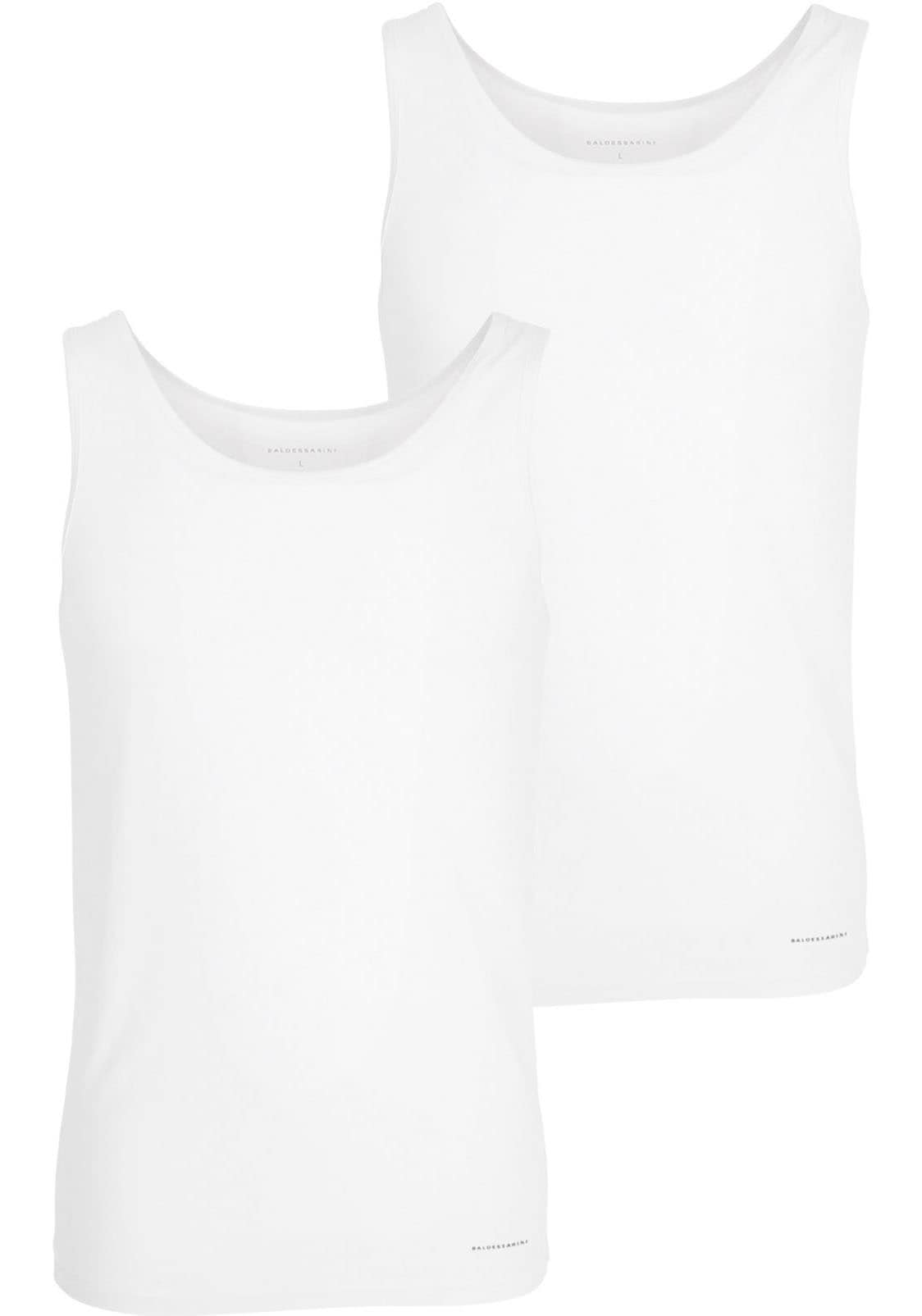 Image of BALDESSARINI Tanktop "Monaco" 2er Pack, Logoschriftzug, Achselhemd, elastisch, Rundhalsausschnitt, Baumwollmix