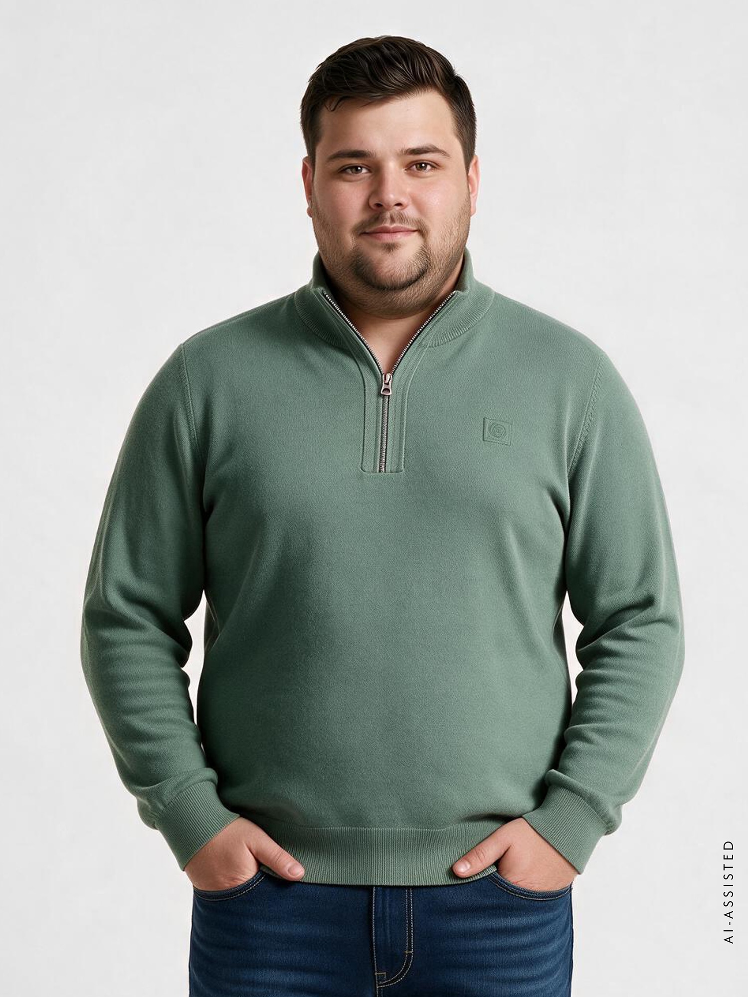 Image of LERROS Troyer "Hochwertiger aus weicher Baumwollstrick, grosse Grössen"