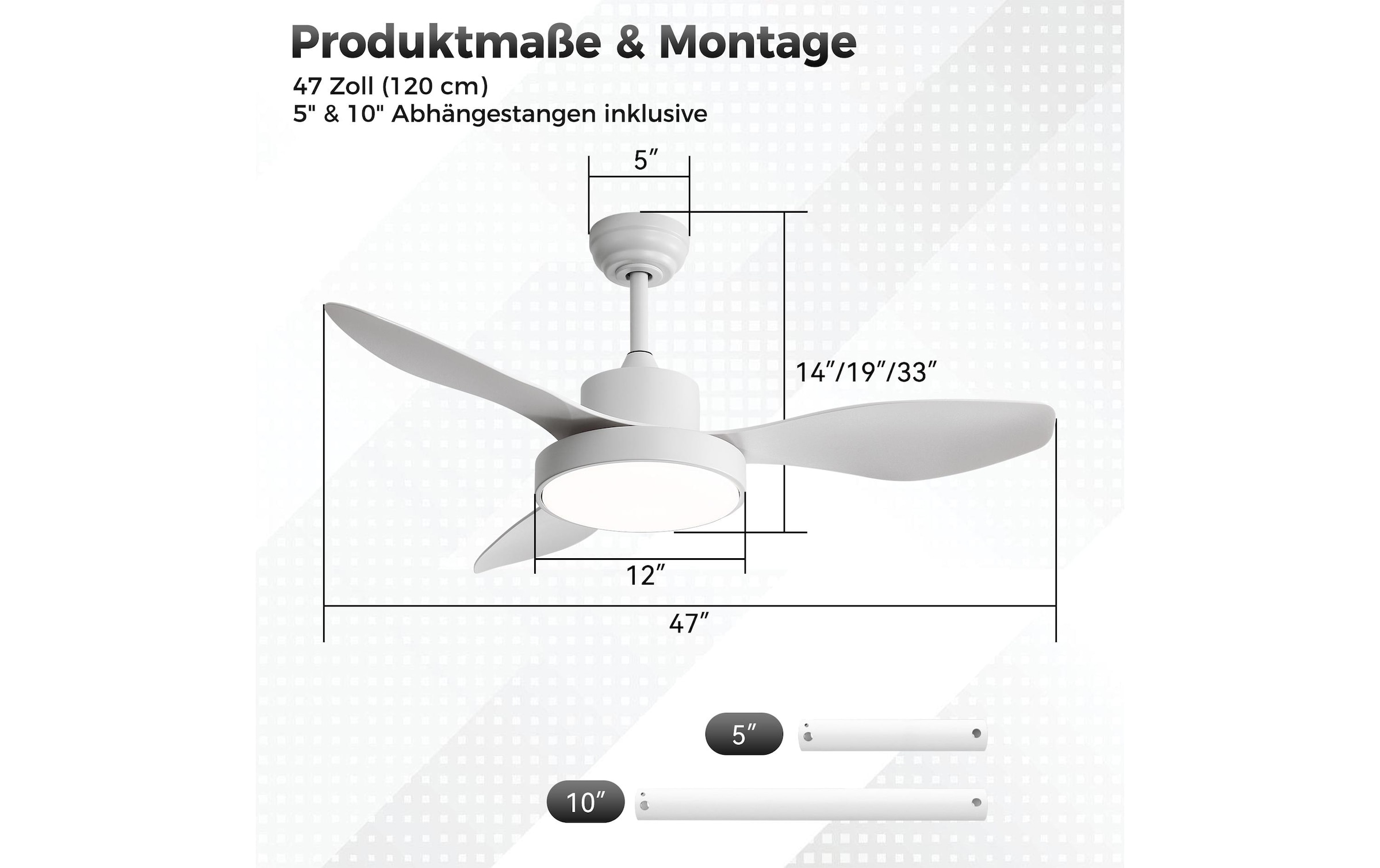   Deckenventilator »Ozeanos KBS-4703«