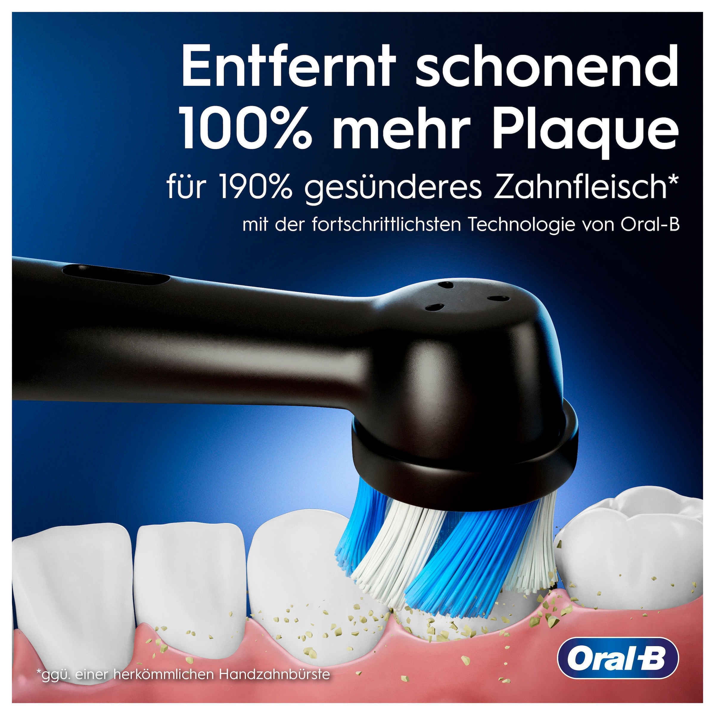 Oral-B Elektrische Zahnbürste »iO Series 6 N«, 2 St. Aufsteckbürsten, Magnet-Technologie, Display & Reiseetui