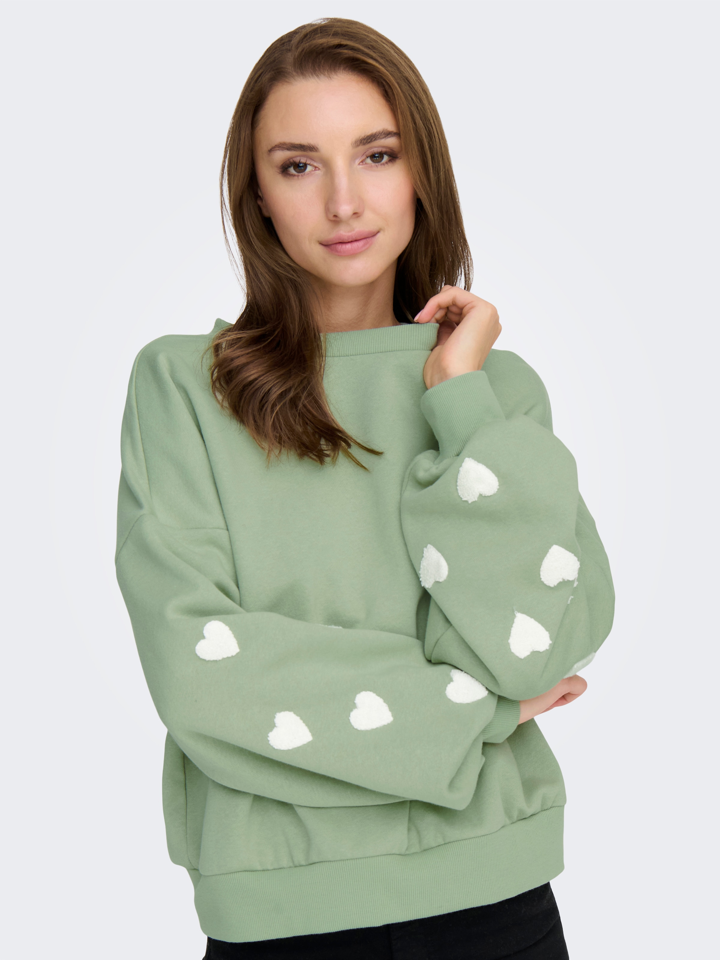 ONLY Sweatshirt »ONLMACY L/S O-NECK BOX CC SWT«
