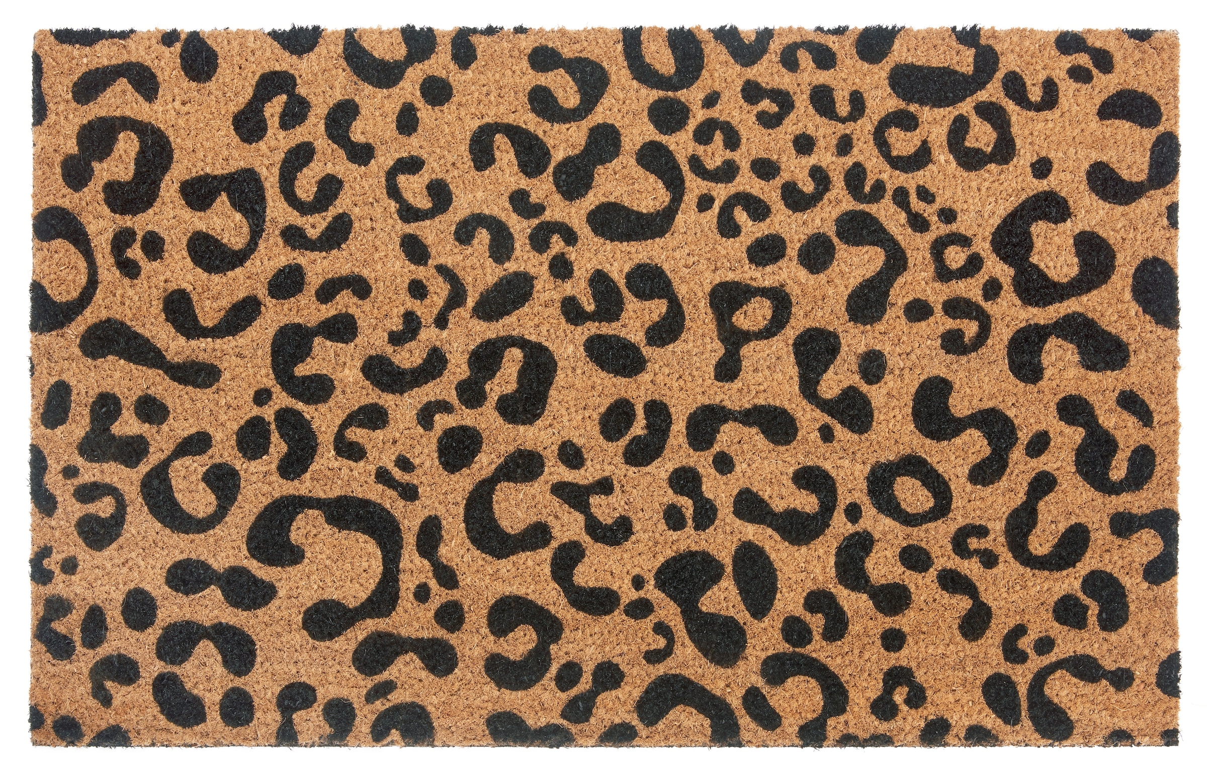 Image of HANSE Home Fussmatte "Mix Mats Kokos Leopard Look, Türmatte" rechteckig 15 mm Höhe Kokos, Schmutzfangmatte, Outdoor, Rutschfest, Innen, Kokosmatte, Flur