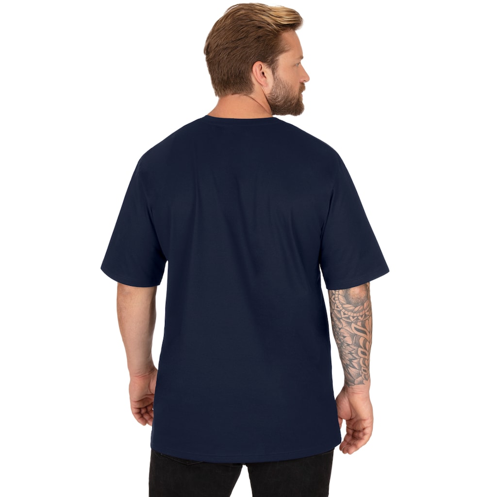 Trigema T-Shirt »TRIGEMA V-Shirt DELUXE Baumwolle«, (1 tlg.)