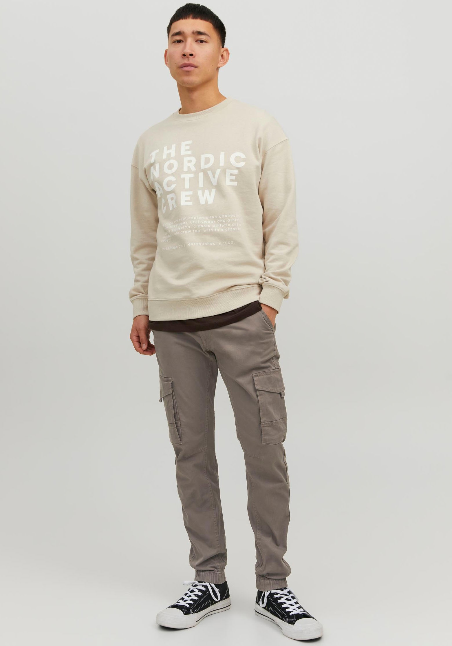Jack & Jones Pantalon cargo »JPSTPAUL JJFLAKE CARGO NOOS«  Baumwollmischung, regular fit