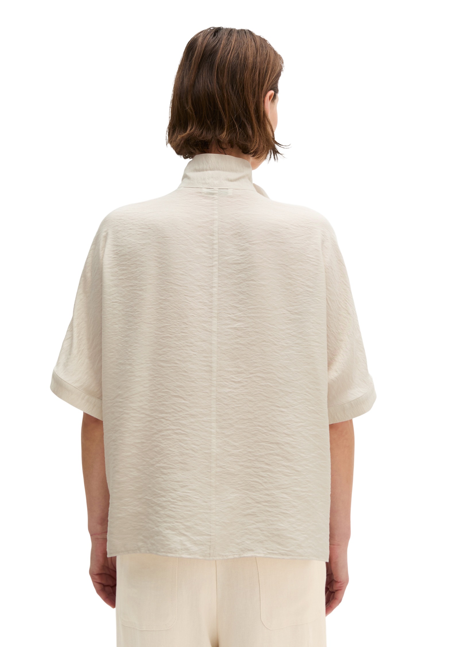 Marc O'Polo Chemisier à pinces Crinkle, regular aus Viskose-Mix