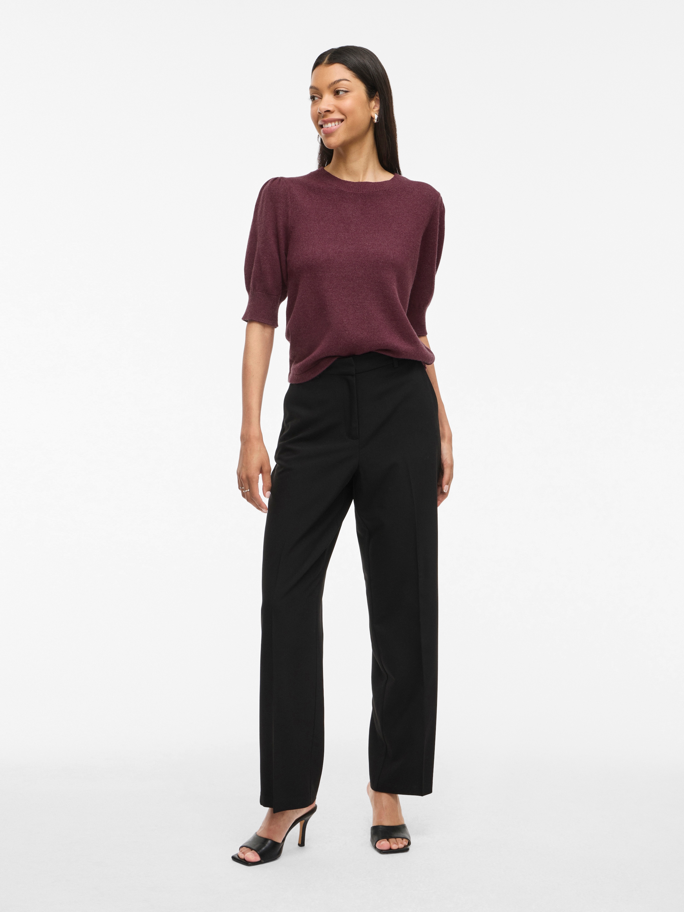 Vila Strickpullover »VIRIL 2/4 SLEEVE O-NECK KNIT TOP - NOOS«