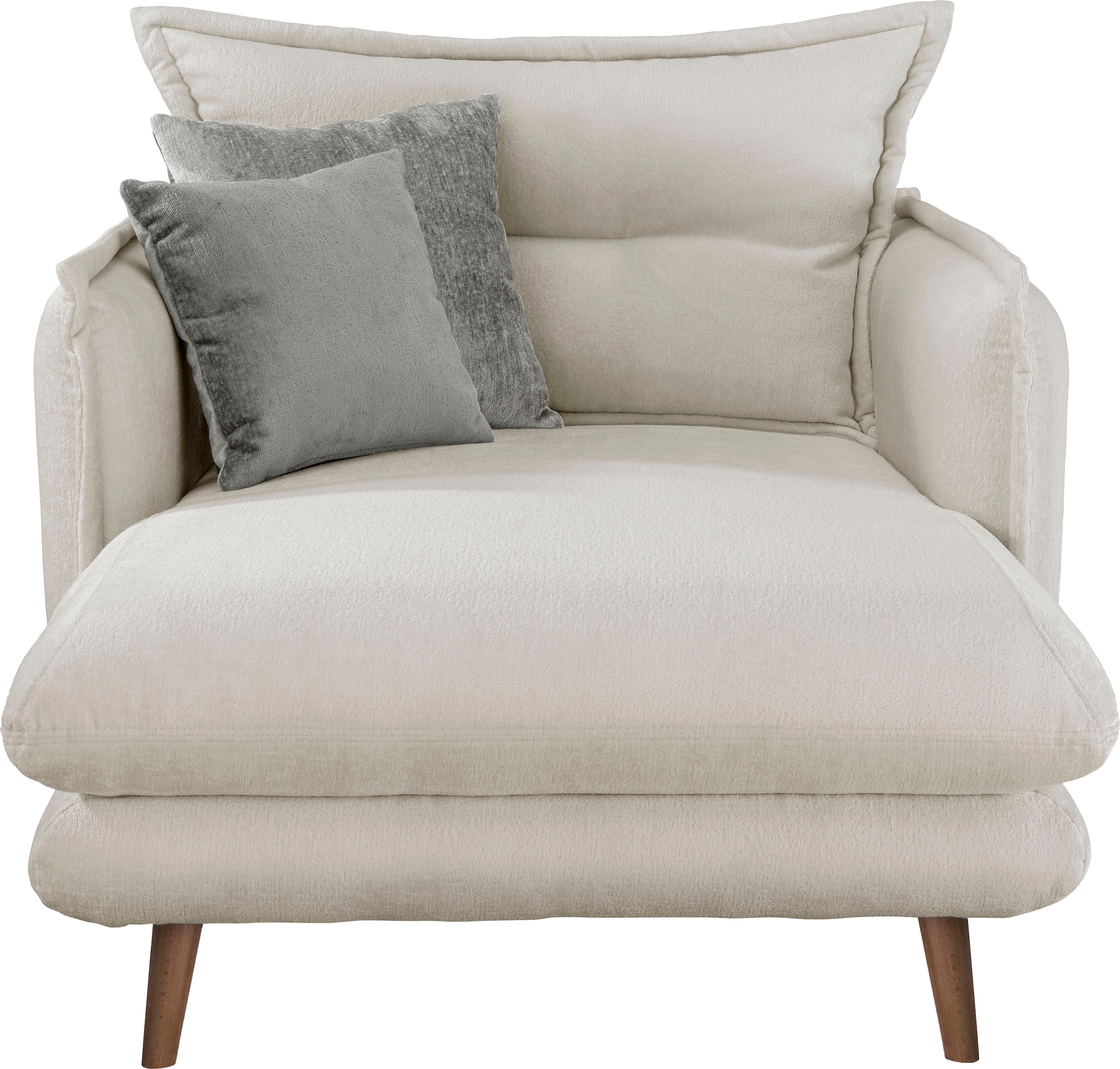 INOSIGN Loveseat »Lazio«, moderner Sessel mit einer bequemen Polsterung, 2 Stk. Zierkissen