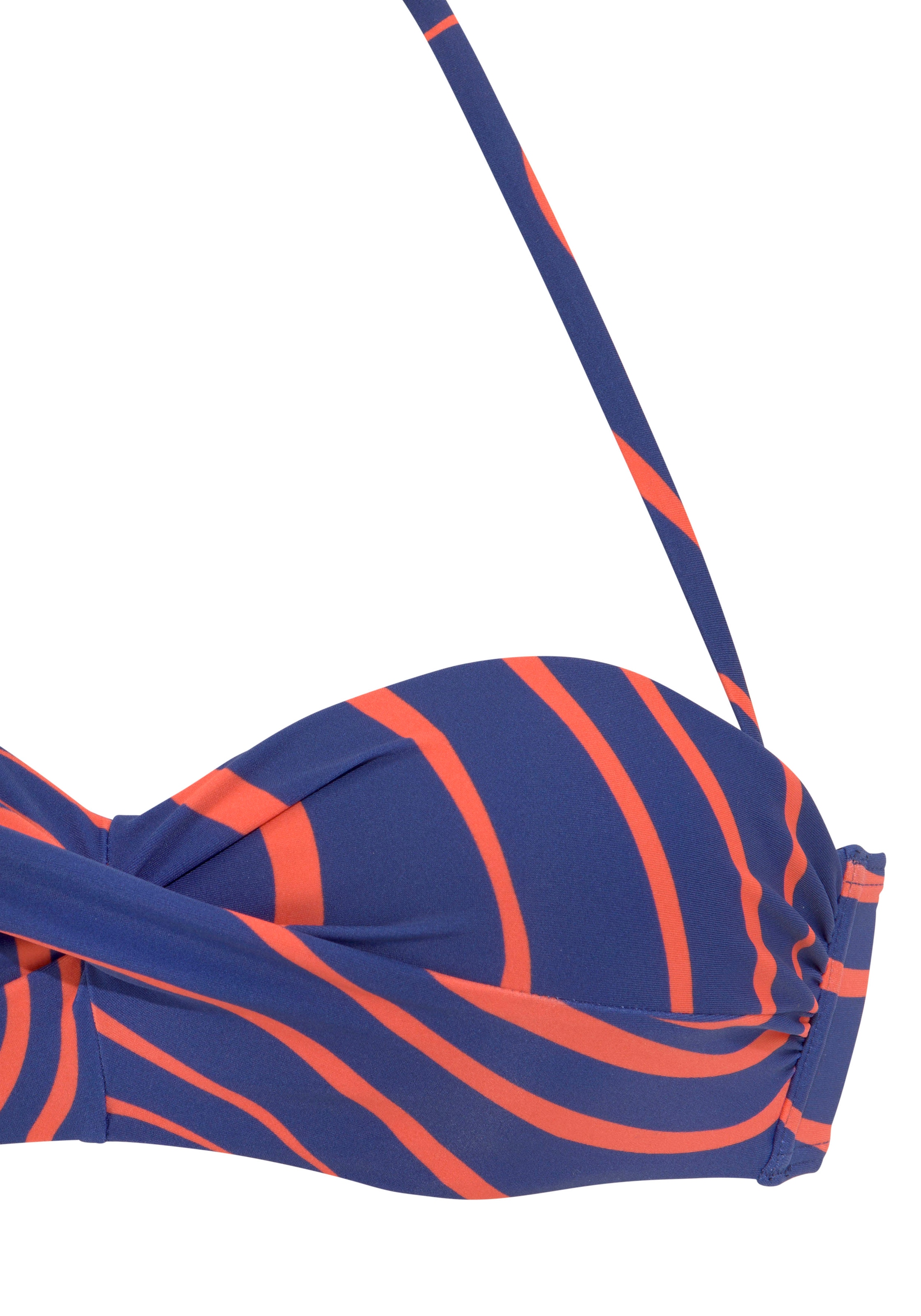 Buffalo Bügel-Bandeau-Bikini-Top »Dune«, in trendiger Streifen-Optik