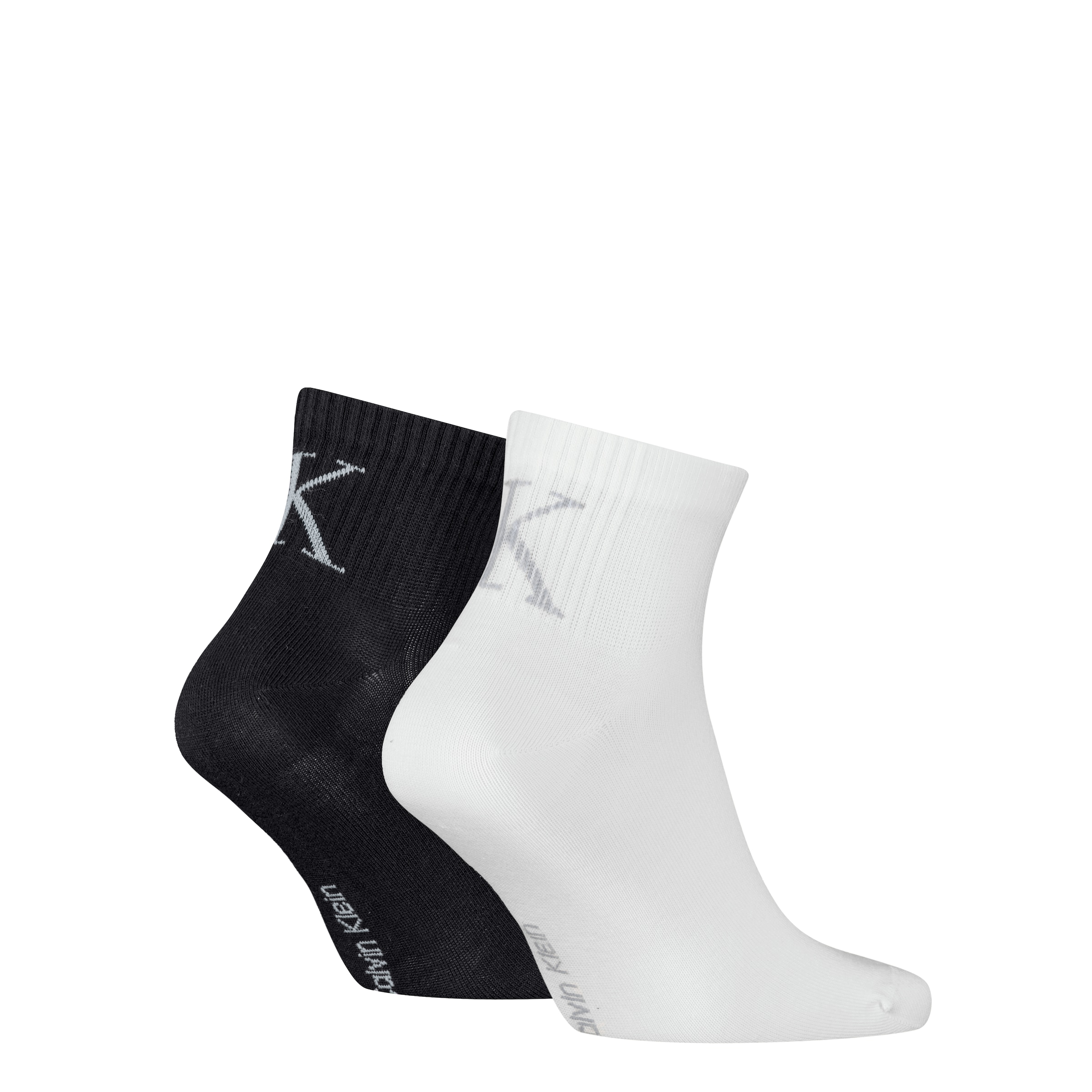 Calvin Klein Jeans Socken »CKJ MEN QUARTER 2P SHADOW RIB LOGO«, (2 Paar), mit elastischem Komfortbund