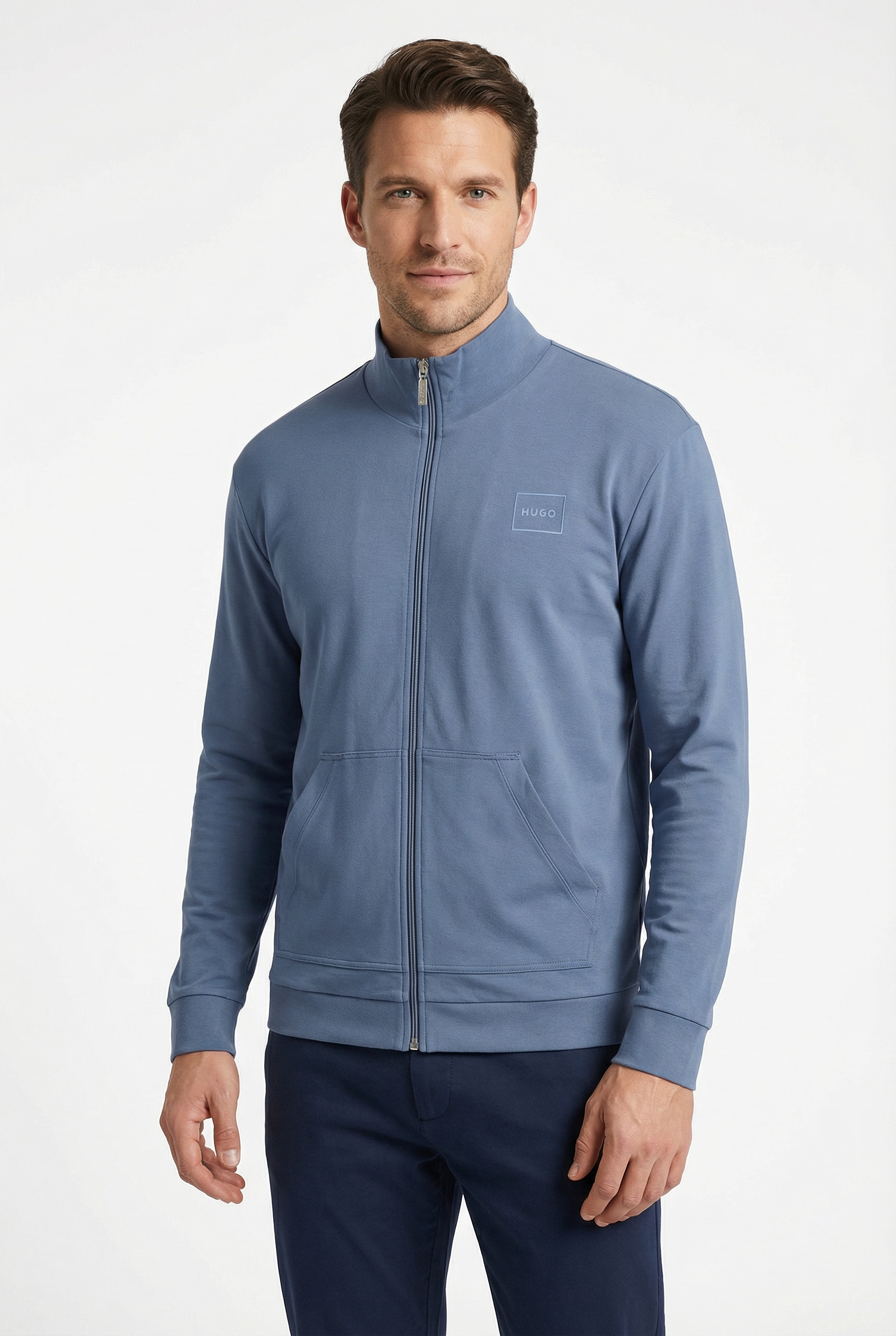 Image of HUGO Underwear Sweatjacke "Laze Zip Jacket" mit seitlichen Taschen