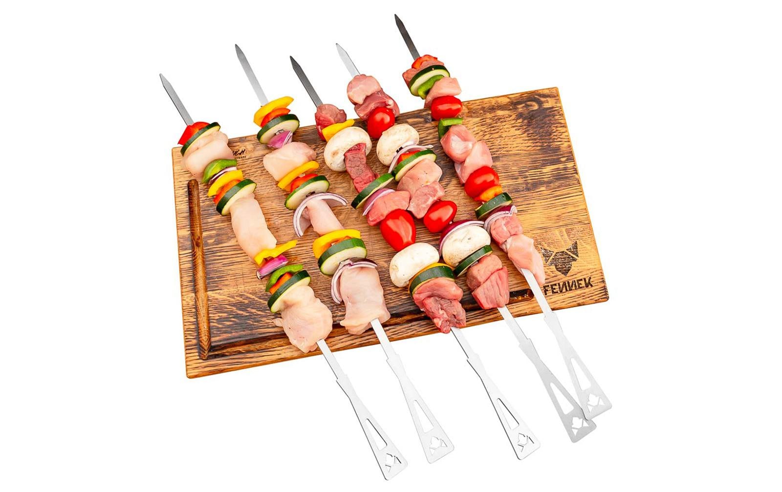 Fennek Grill Grillspiess »Set lang, 6 Stück«, (6 St.)