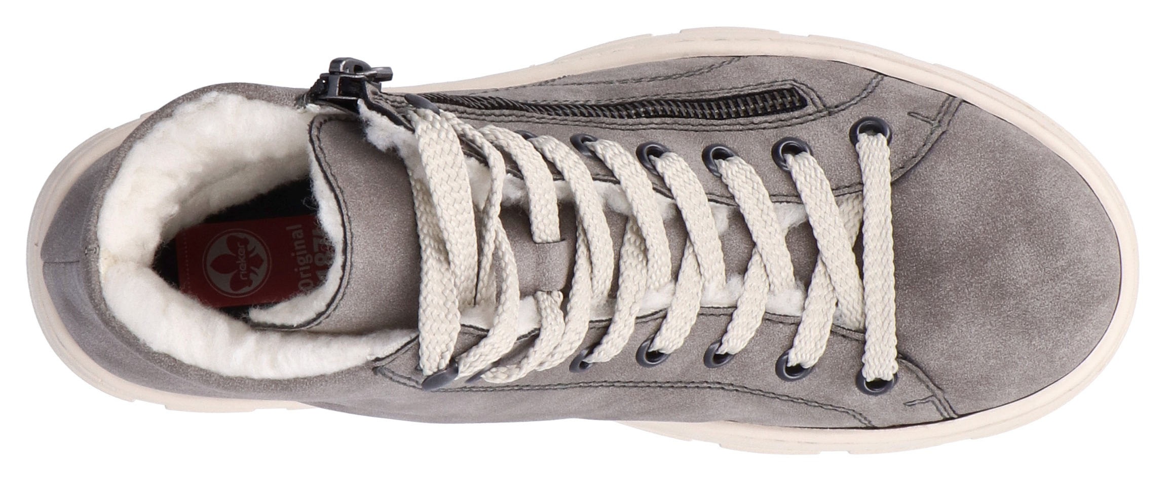 Rieker Bottes d'hiver  Plateauboots, Schnürboots mit Reissverschluss an der Aussenseite