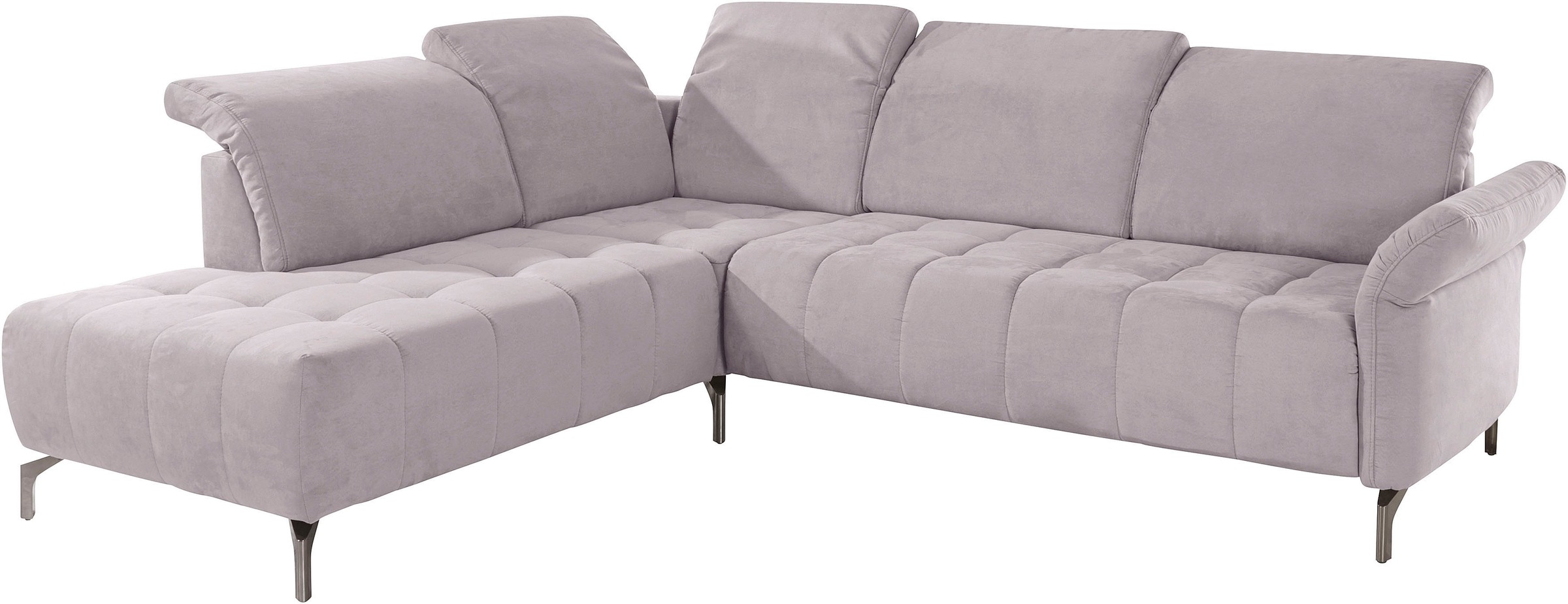 INOSIGN Ecksofa »Fresh L-Form«, Federkern, wahlweise Kopfteilverstellung und motorischer Vorziehsitz